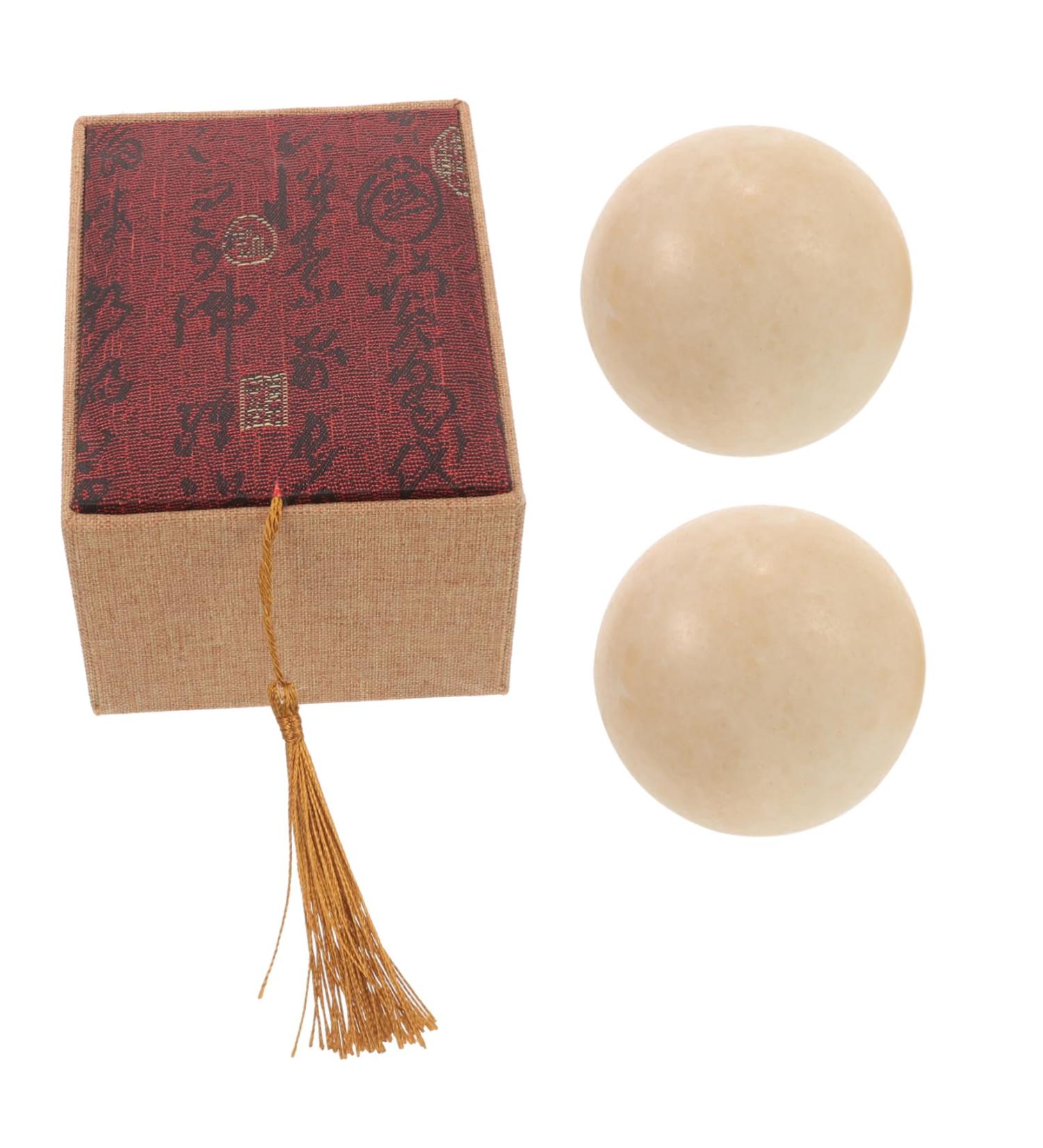 Hoement Jade Fitness Handball Massage Set - Hand Exercise Balls for Outdoor Gymnastics & Hand Therapy - Buy Online on GoSupps.com