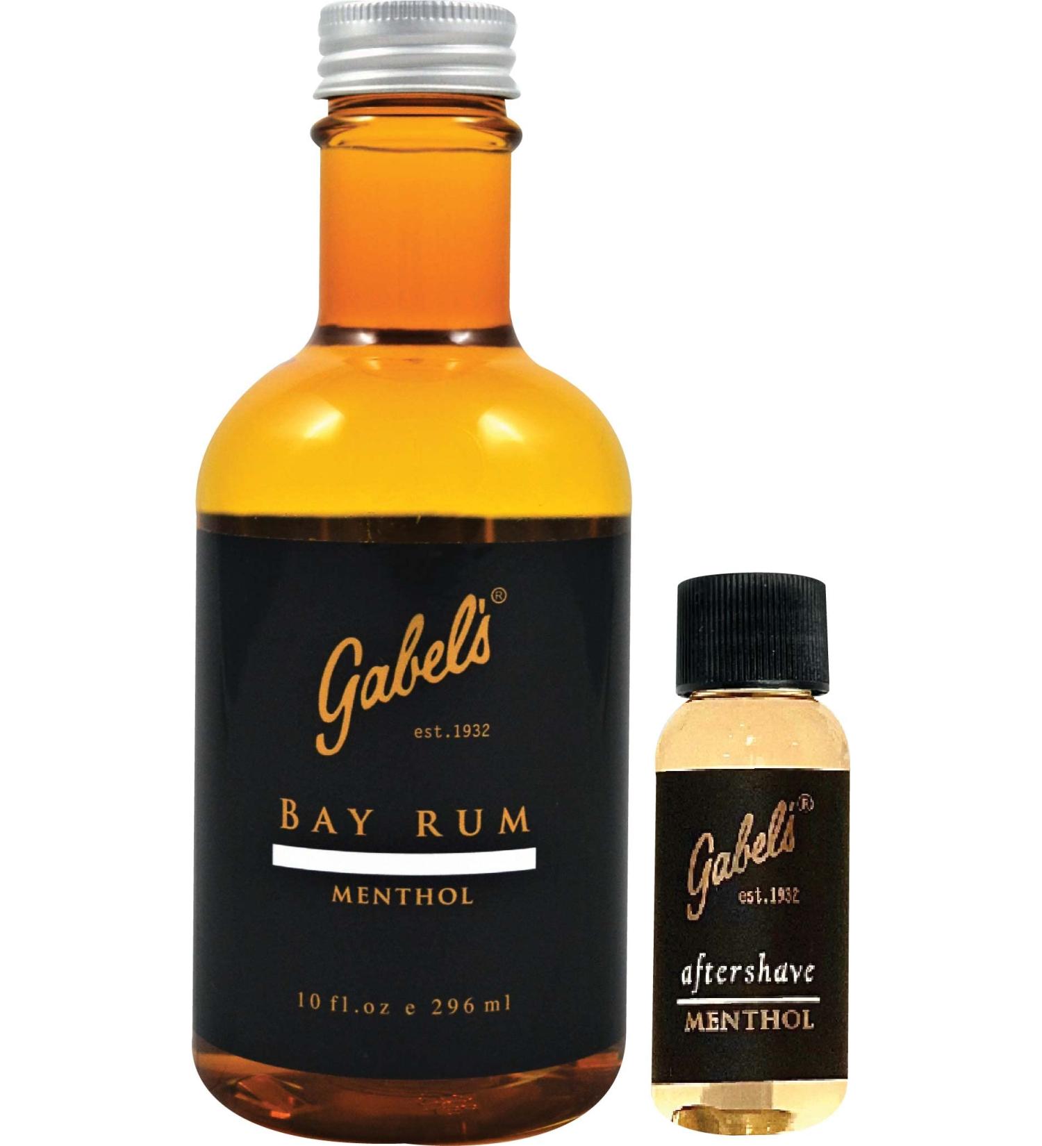 Bay Rum Aftershave with Menthol (10 fl oz) Limited Edition and Gold 90 Aftershave with Menthol (1 fl oz) AuthenticGabel's Direct