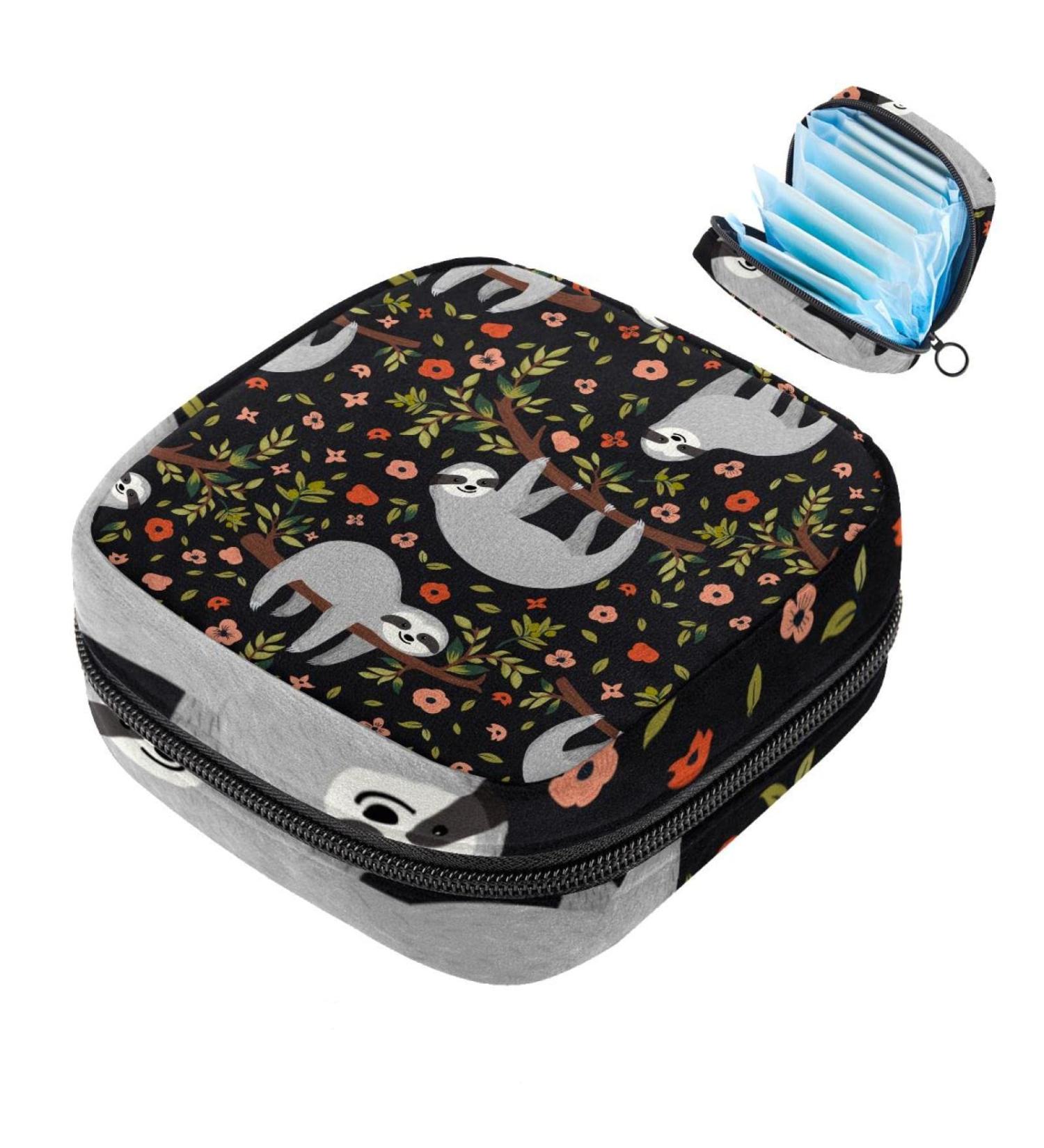 Sloth Bandage Storage Bag for Women & Teens | Portable Menstrual Cup & Breastfeeding Pad Holder - Buy Online on GoSupps.com