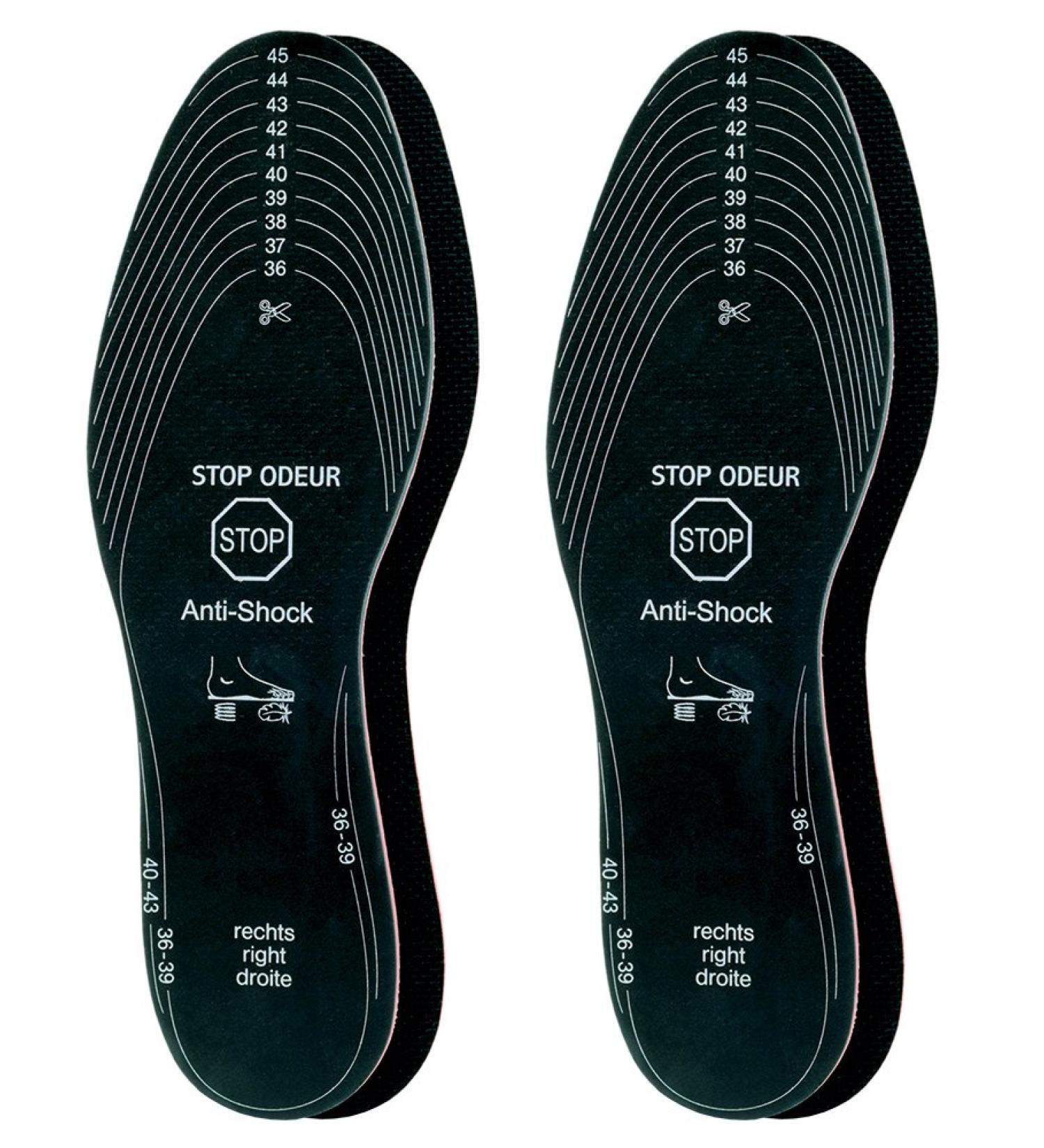 Pedag Stop Odeur Activated Charcoal Odor Absorbing Insoles - 2 Pair - Buy Online on GoSupps.com