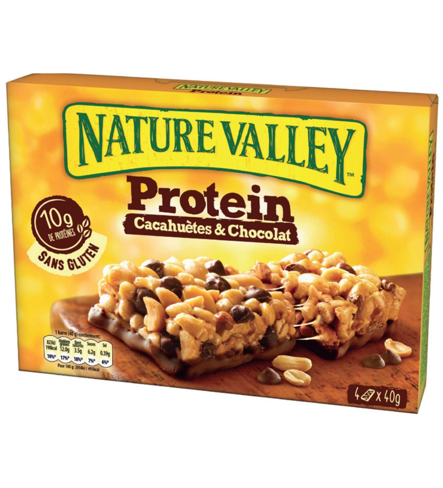 Nature Valley Protein Cereal Bars, Peanuts & Chocolate, 4 Units