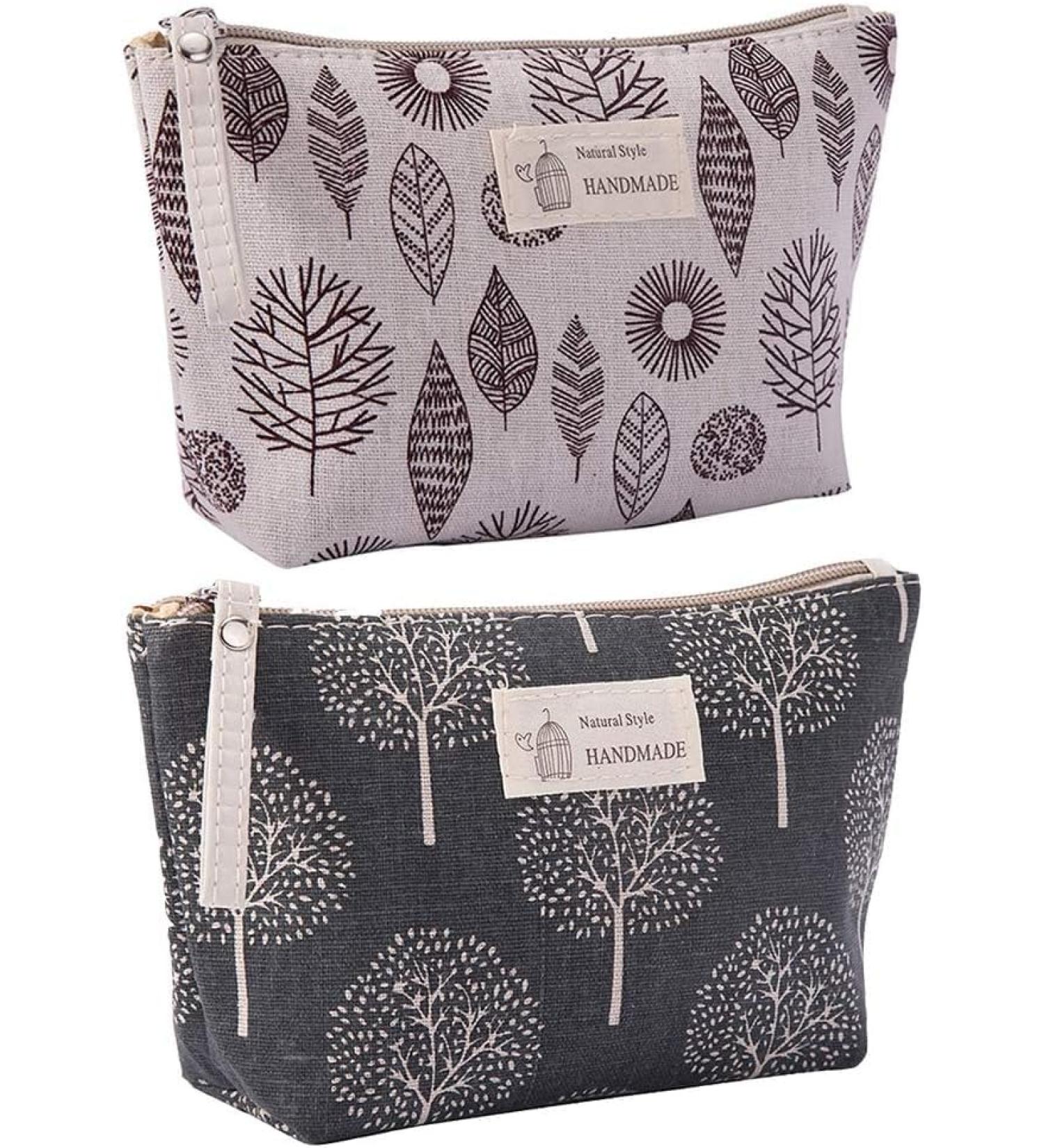 Double Layer Waterproof Makeup Bag Set | Multifunctional Cosmetic Travel Bags for Women Men & Children (2 Pieces) - Buy Online on GoSupps.com