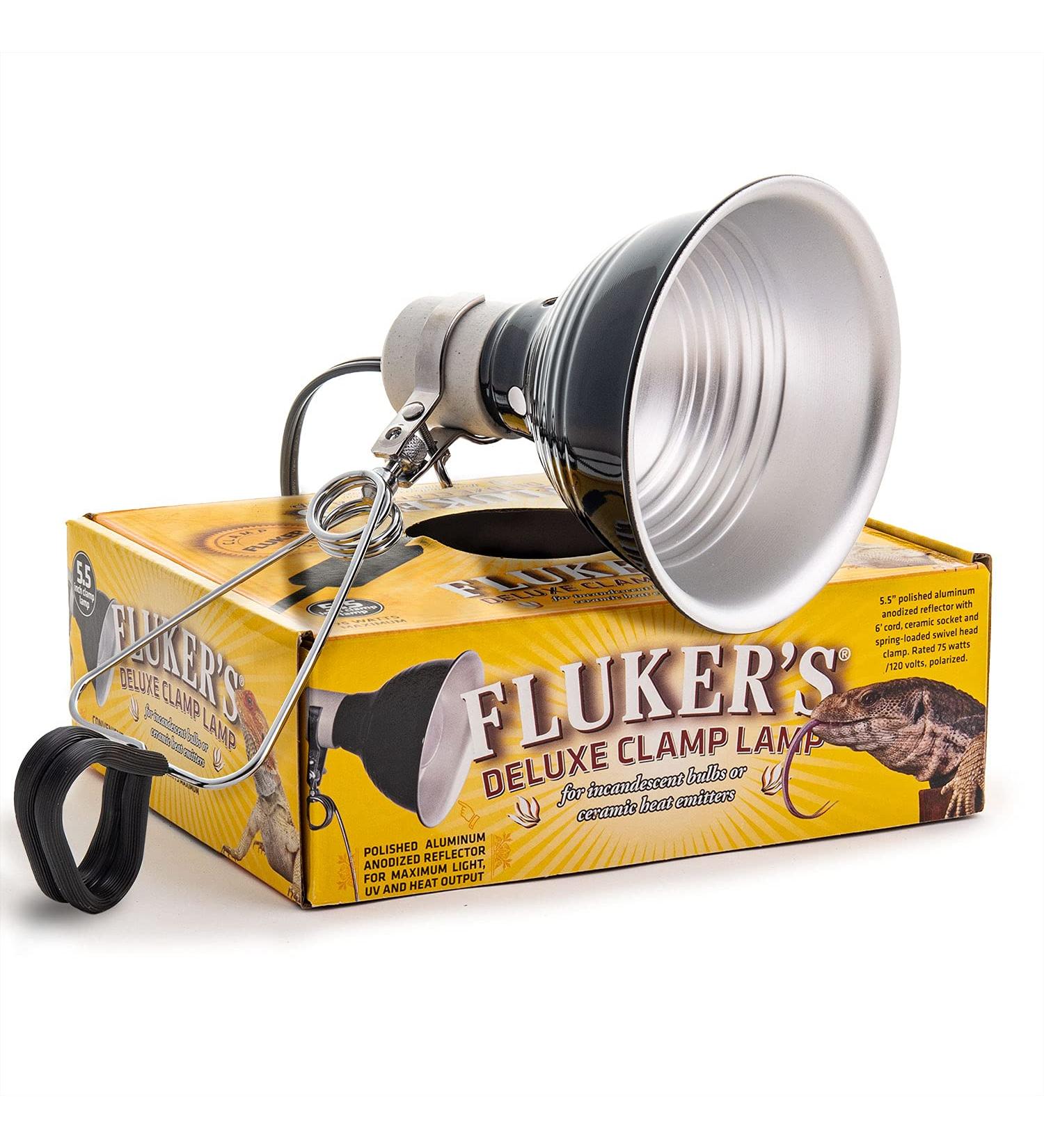 Fluker's Repta-Clamp Lamp with Switch Black - 5.5-Inch | For Reptiles - Buy Online on GoSupps.com