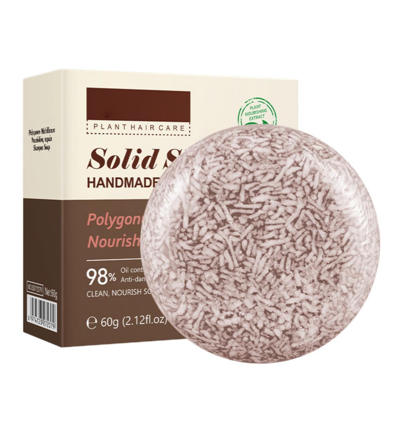 Vawolecy Polygonum Hair Shampoo Bar Organic Polygonum Shampoo Bar Deep Cleansing for Hair & Scalp Hair Loss Promotes Hair Growth 0 Silicone Oil - Buy Online on GoSupps.com