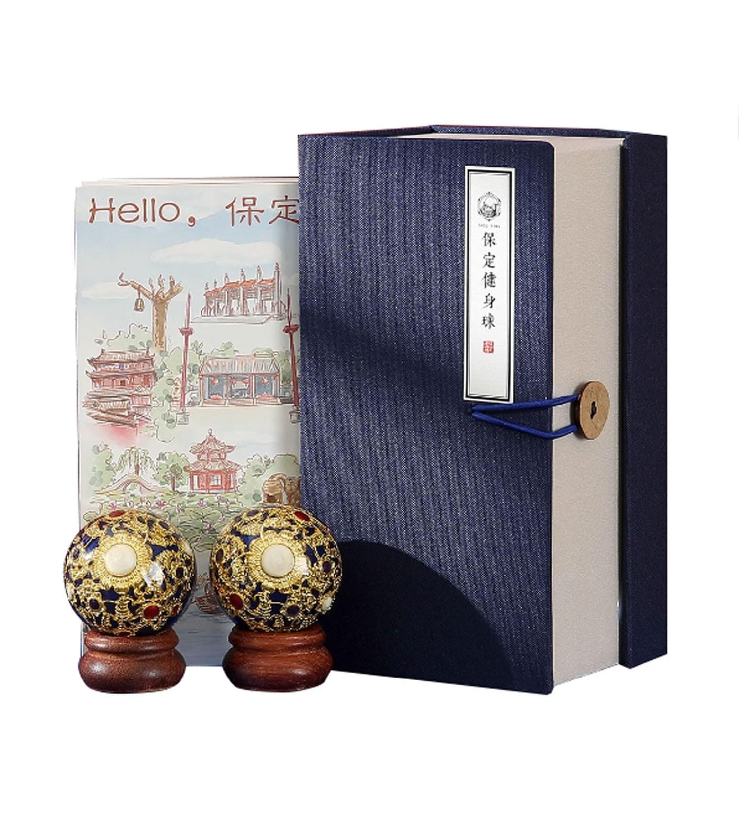 UNbit Baoding Balls - Stress Relief & Massage | Colorful Chinese Exercise Balls for Relaxation - Buy Online on GoSupps.com