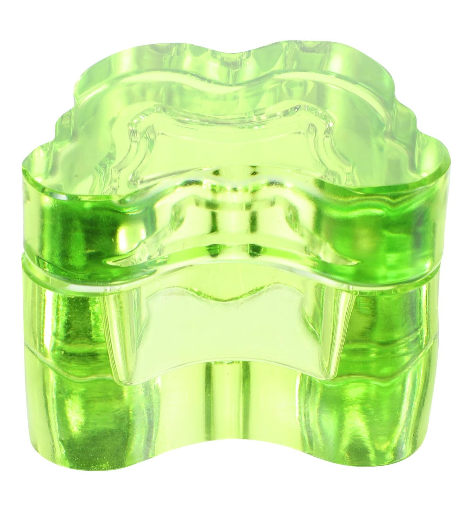 Beavorty Glass Crystal Dappen Dish with Lid Bowl Cup Nail Dappen Cup Nail Art Dappen Bowl Jewelry Bowl Manicure Brush Pen Tools Holder for Acrylic Liquid Powder Nail Green - Buy Online on GoSupps.com