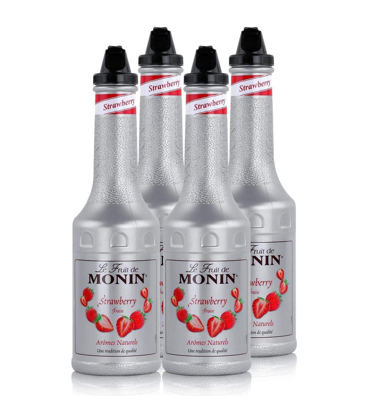 Monin - Strawberry Pur e - 1L (Case of 4) - Buy Online on GoSupps.com