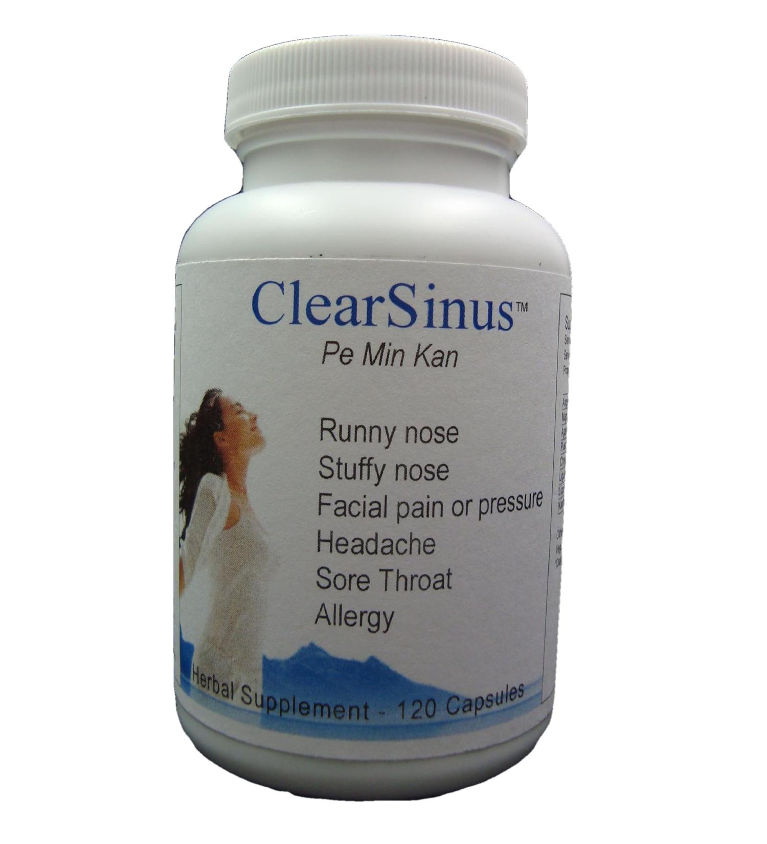 NaturalyPure ClearSinus - Allergy and Sinus Congestion Relief. Runny Stuffy Itchy Nose and Eyes. Sore Throat and Cough. 120 Vegan Capsules. - Buy Online on GoSupps.com