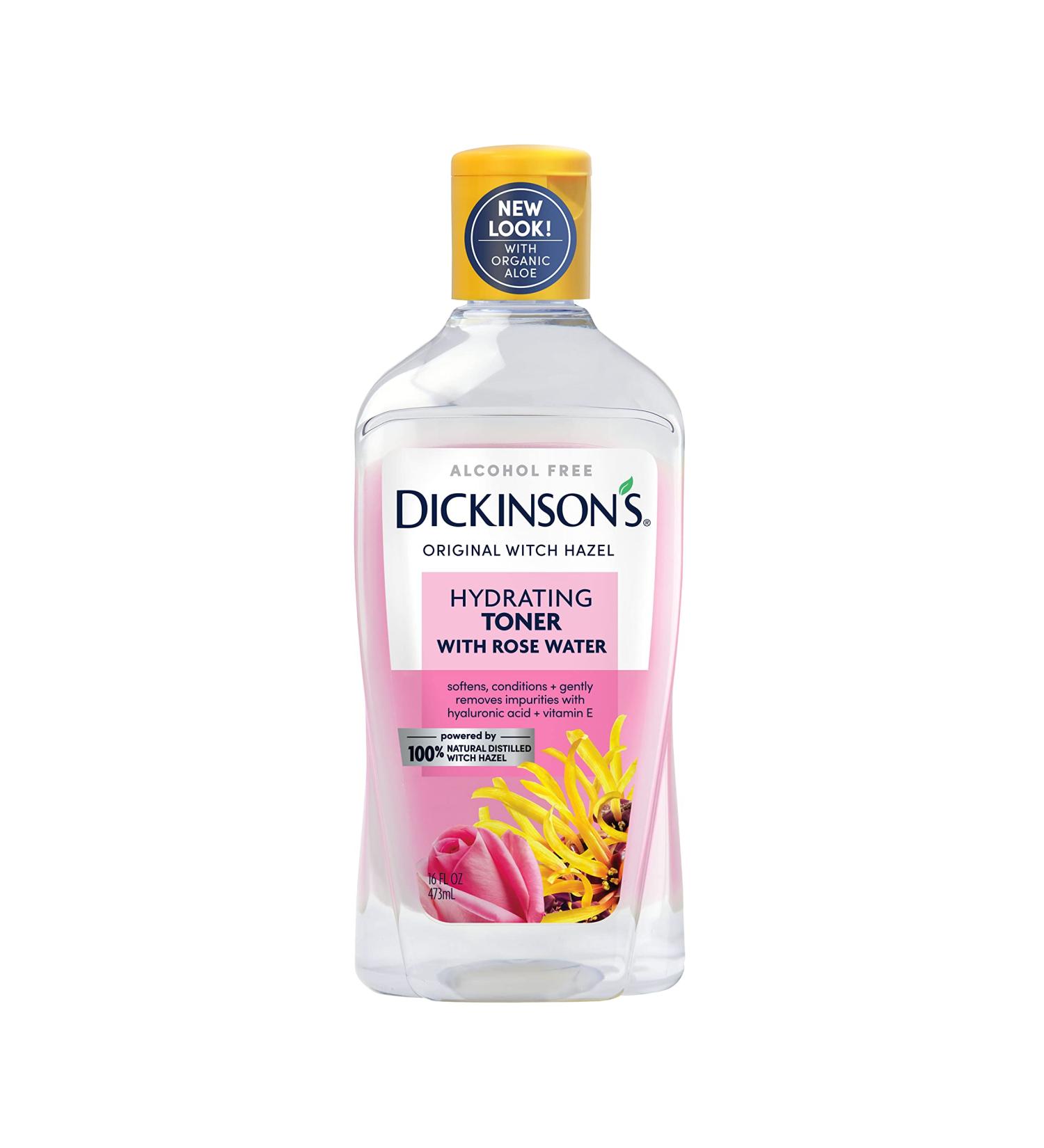 Alcohol-Free Witch Hazel Toner | Dickinson Brands 16 fl oz Hydrating Formula - Buy Online on GoSupps.com
