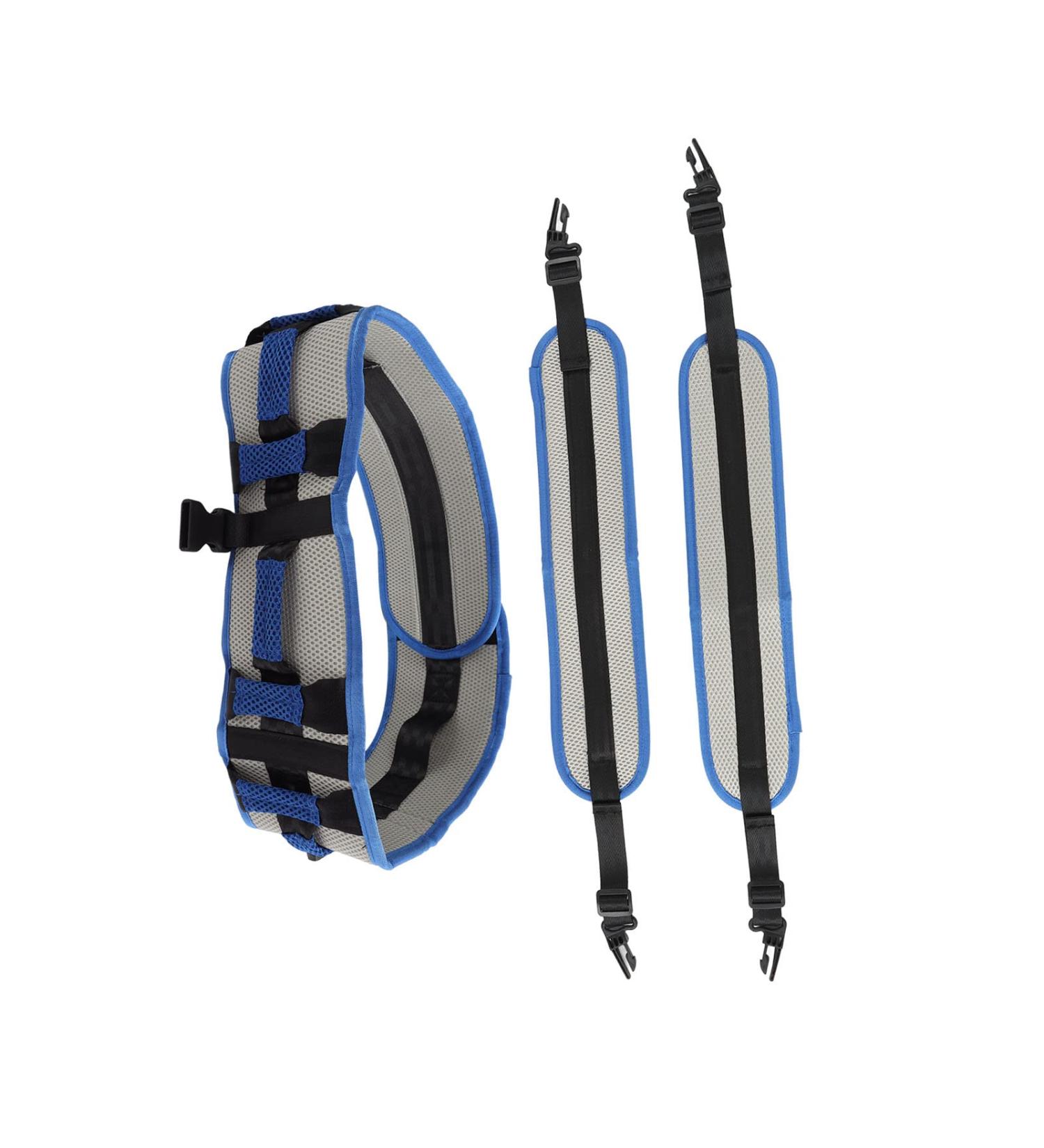 Elderly Transfer Belt High Load Capacity EVA Blue Transfer Belt Comfortable with Straps for Elderly Legs (L) - Buy Online on GoSupps.com