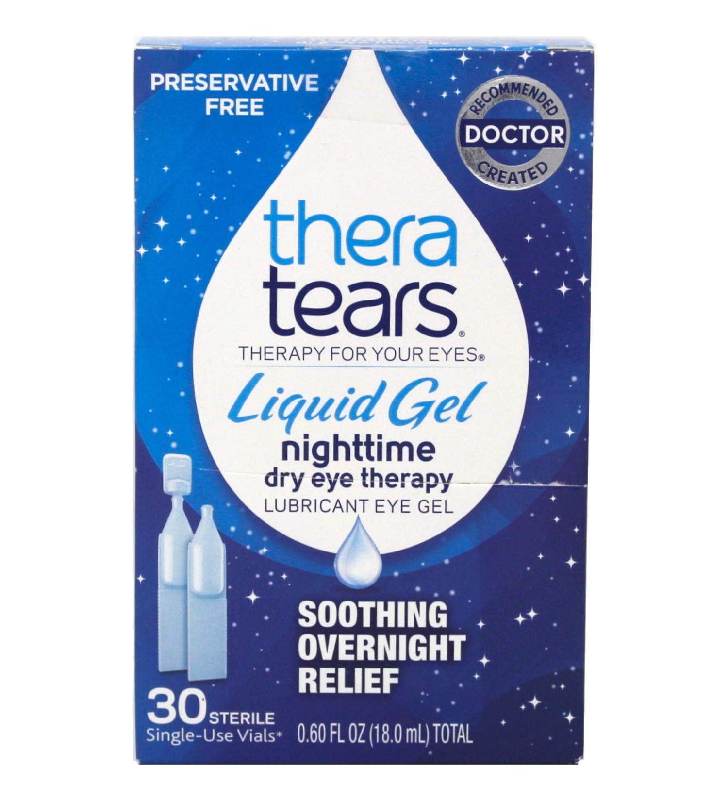 TheraTears Liquid Gel Nighttime Dry Eye Therapy - 30 Single-Use Vials - Buy Online on GoSupps.com