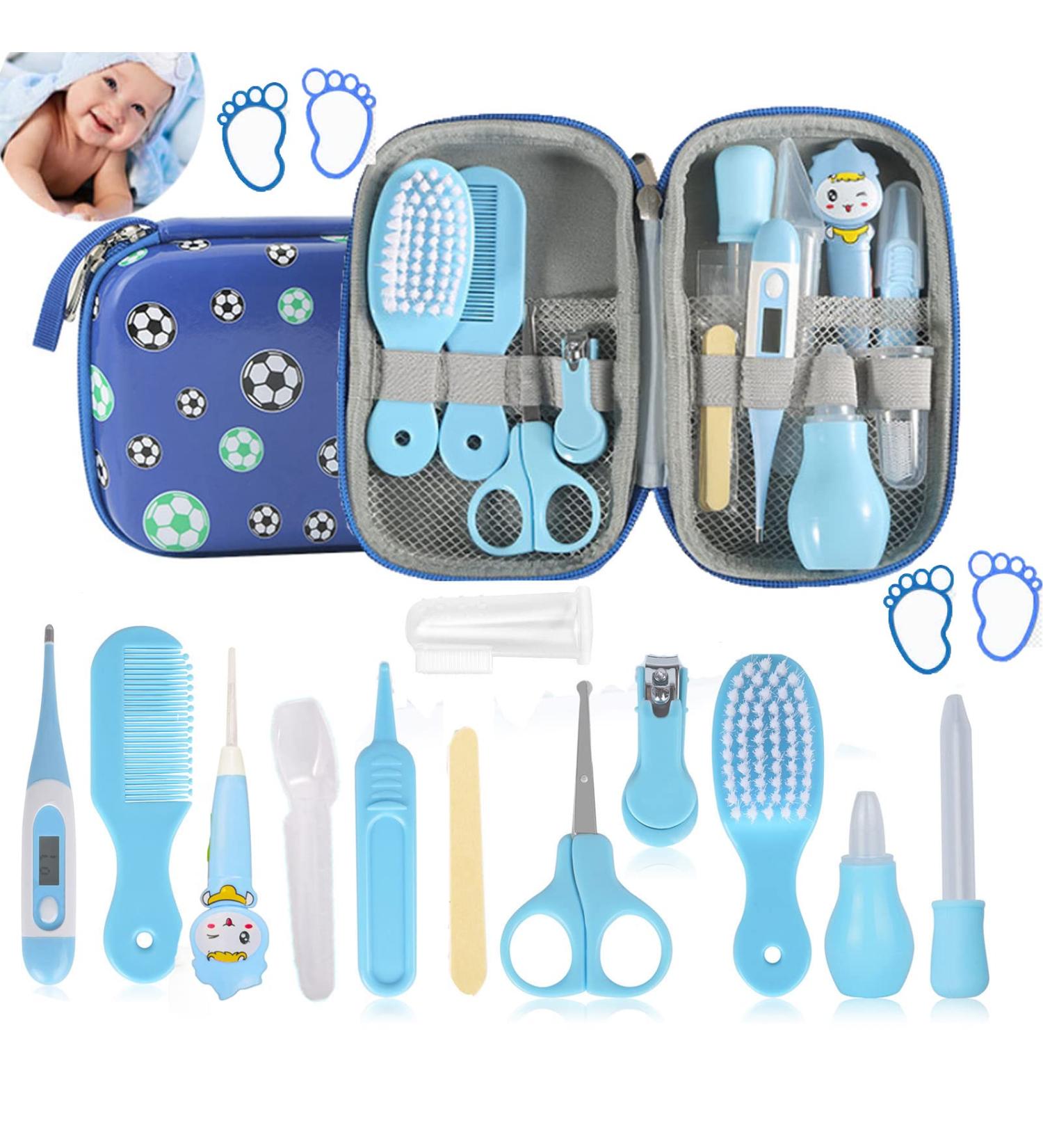12 PCS Baby Grooming Baby Nail Kit MKNZOME Protable Newborn Nursery Health Care Set Include Baby Comb Baby Brush Clipper Cleaner Baby Scissors etc for Baby Girl & Boy Gifts Newborn Gift Set #3 - Buy Online on GoSupps.com