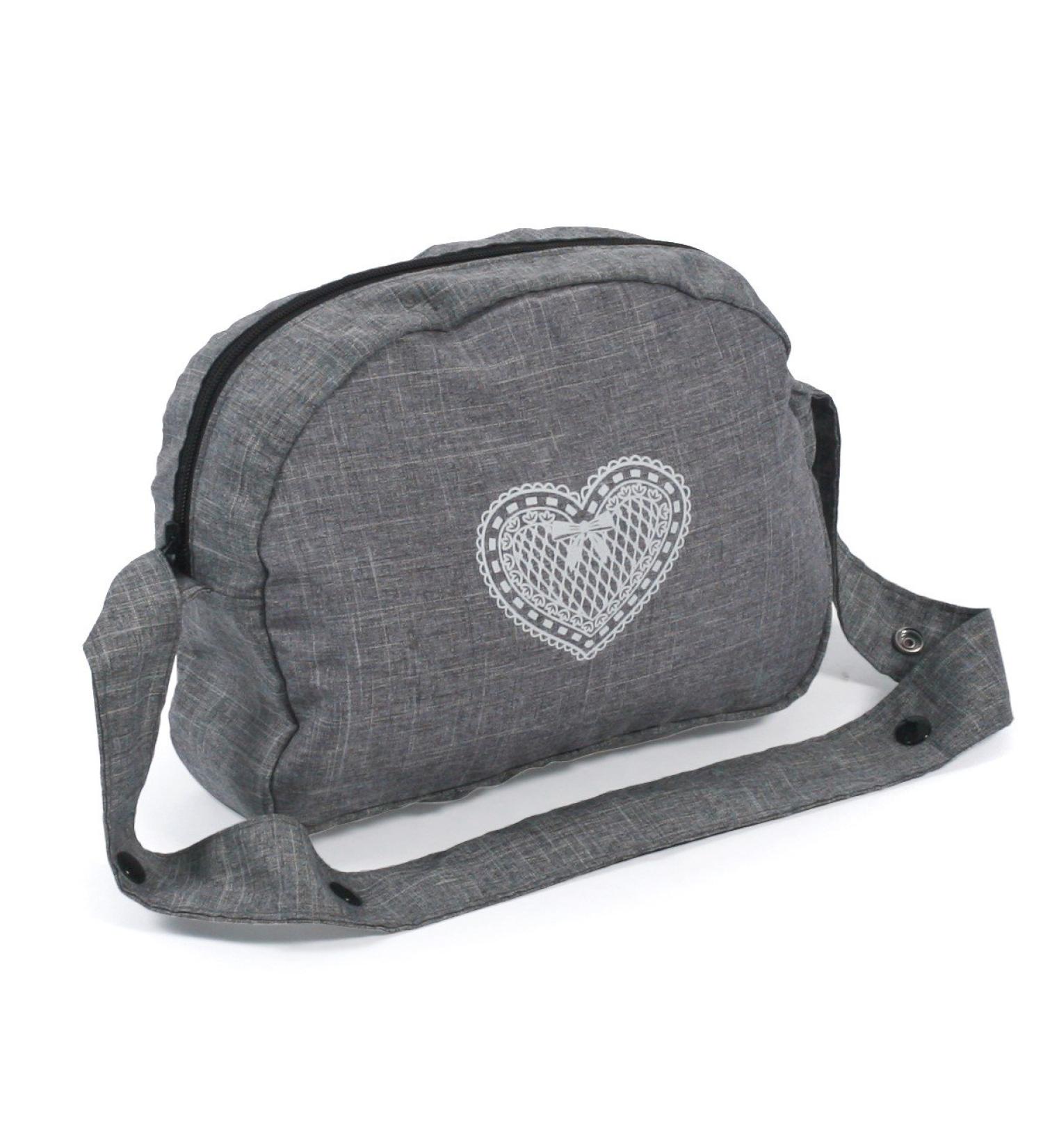 Bayer Chic 2000 853-76 Bayer Chic 2000 changing bag for dolls doll changing bag doll accessories doll bag jeans grey