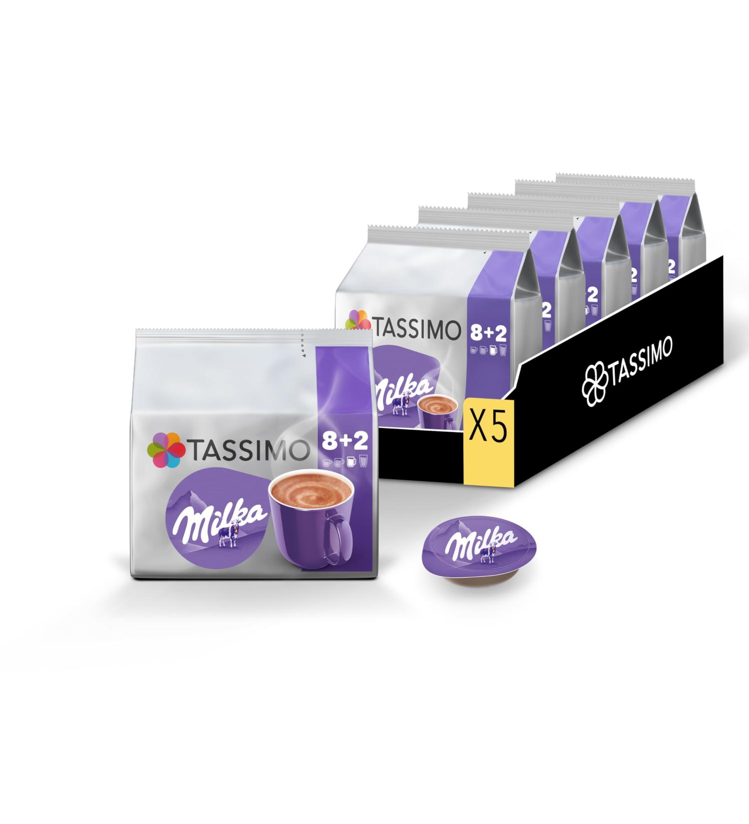 Tassimo MILKA Nouveau Format 50 Dosettes Chocolat au Lait Milka Compatibles avec les machines TASSIMO 5 packs de 10 dosettes - Buy Online on GoSupps.com