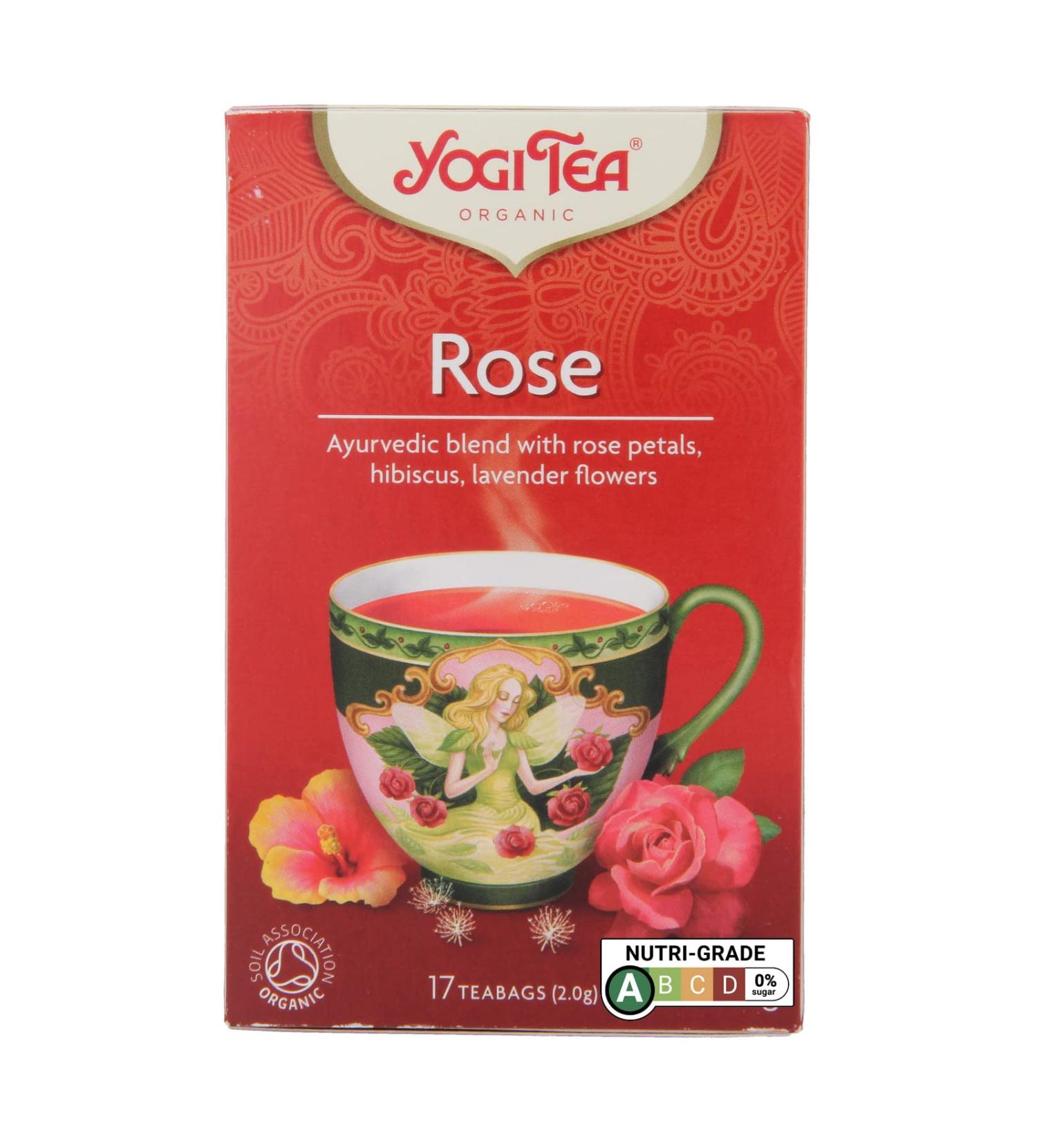  Yogi Tea Yogi tea Organic Rose Tea 31g - Buy Online on GoSupps.com
