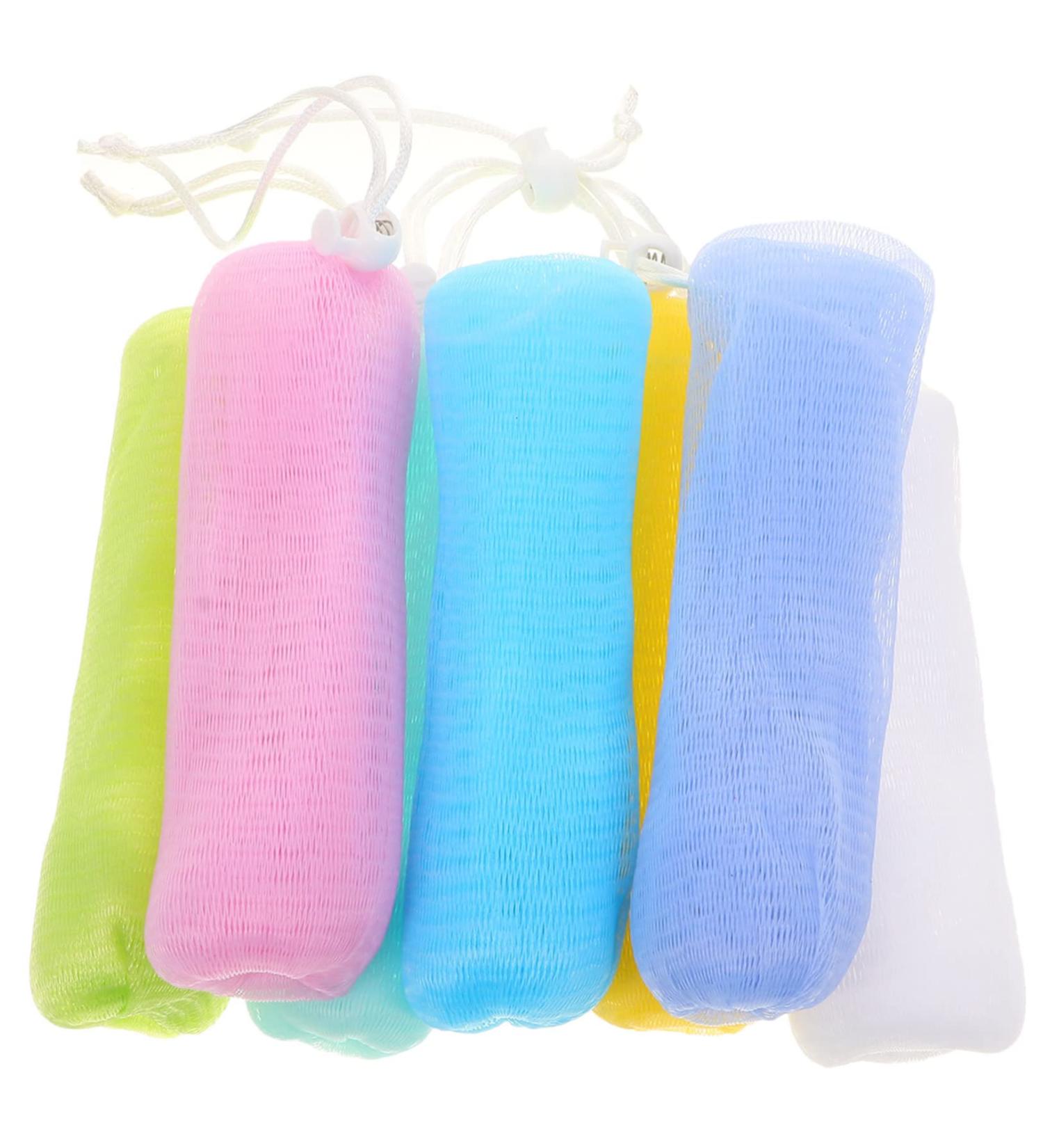 VINTORKY 7pcs Foaming Soap Bath Scrubber Soap Maker Man Shower Wipe Pe Network Sponge - Buy Online on GoSupps.com