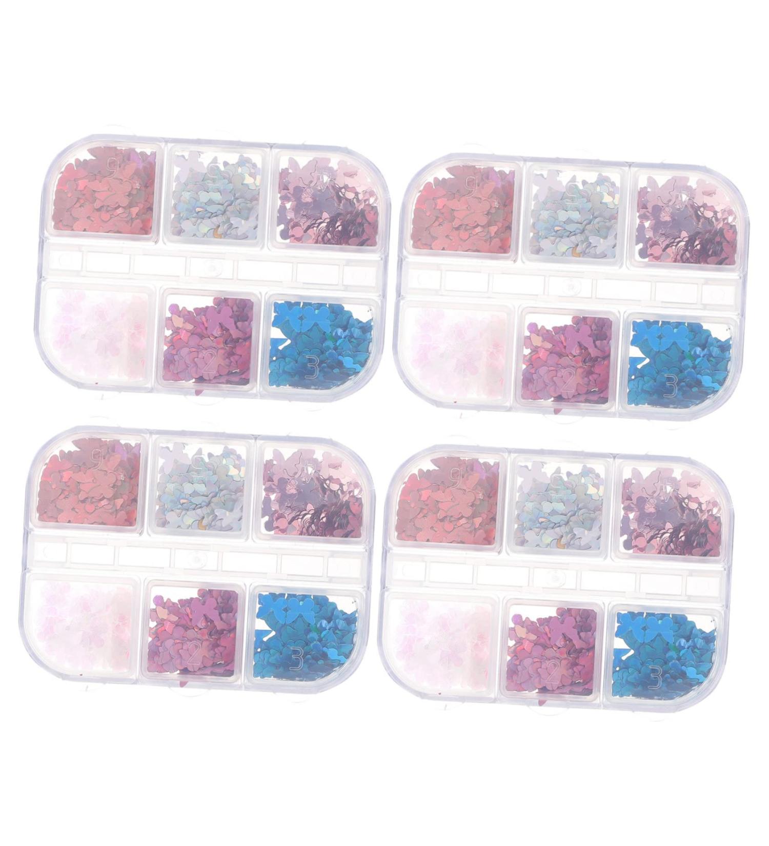Healeved Nail Decorations 20 Boxes Nail Butterfly Sequins Flatback Rhinestones Nail Rhinestone Butterflies Nails Nail Glitter Flakes Butterflies Nail Decal Hair Glitter Nail Decals Pvc - Buy Online on GoSupps.com
