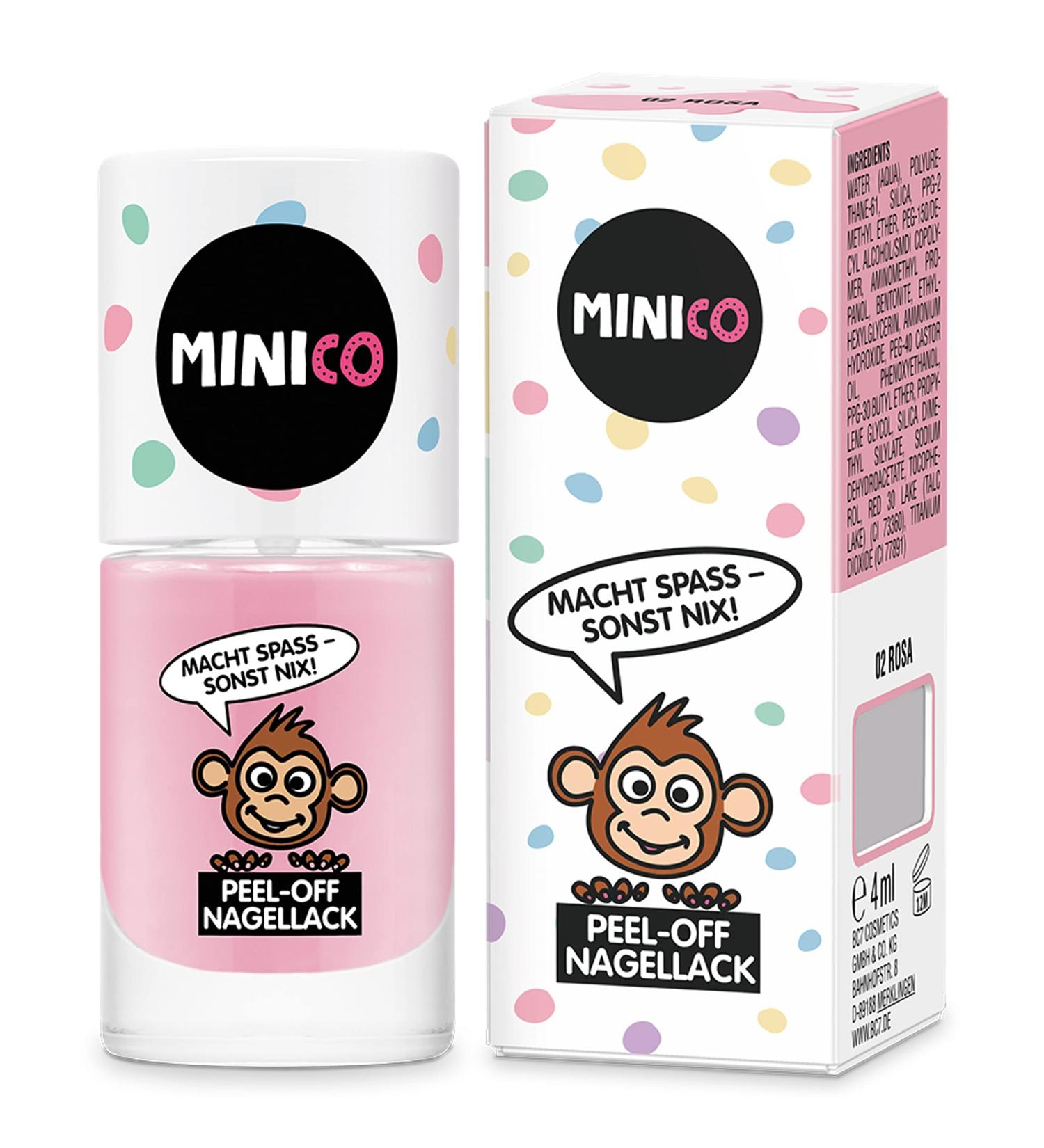 Minico Premium Kinder Nagellack - Pink Dermatologisch Getestet Kindgerecht Vegan & Nachhaltig Wasserbasis Abziehbar - Perfekte Kinder-N gel! - Buy Online on GoSupps.com