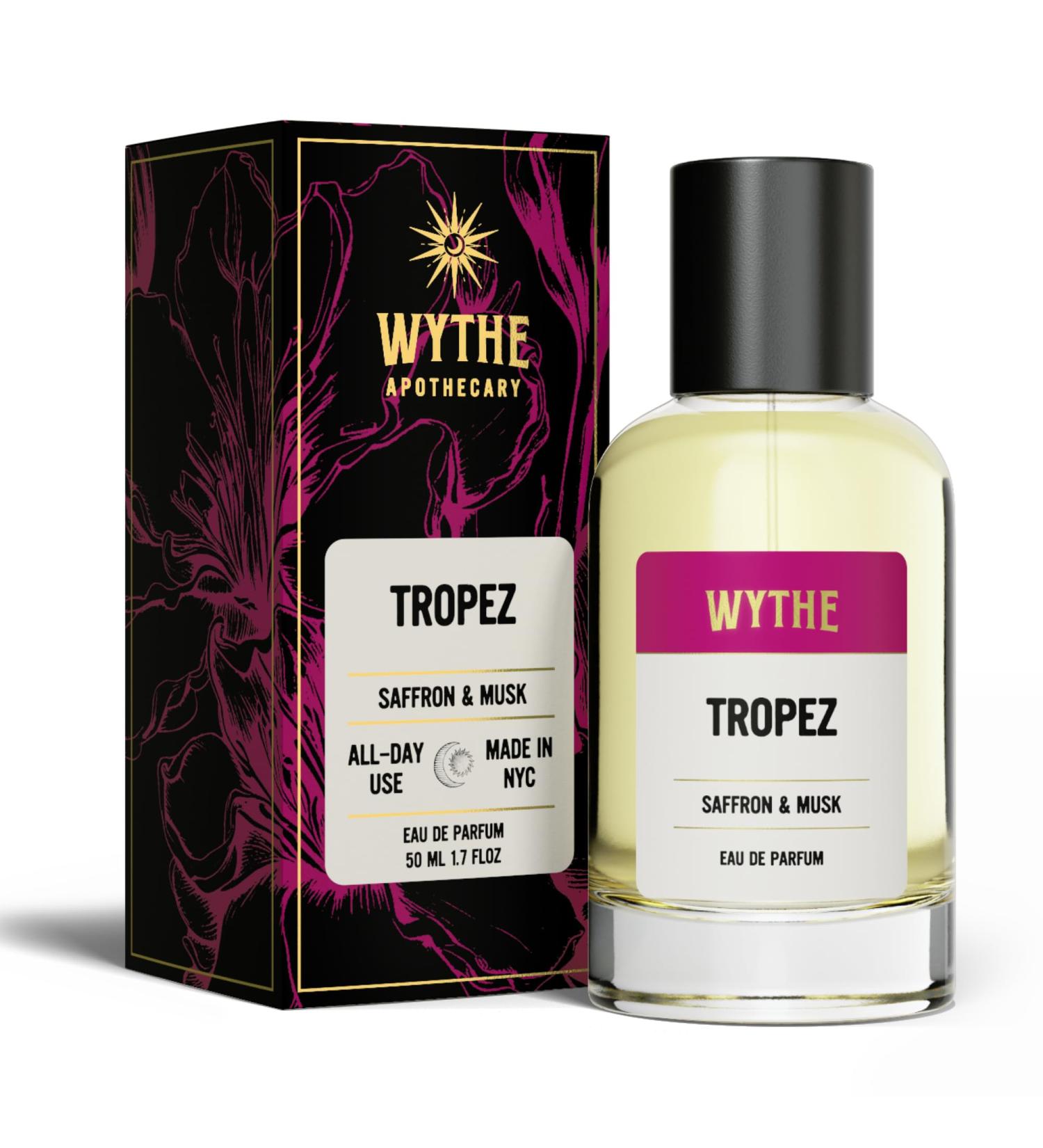 Tropez Perfume - Made in USA with Clean Ingredients - Safron Jasmin Cedar - Amber Floral and Exotic Fragrance - Buy Online on GoSupps.com