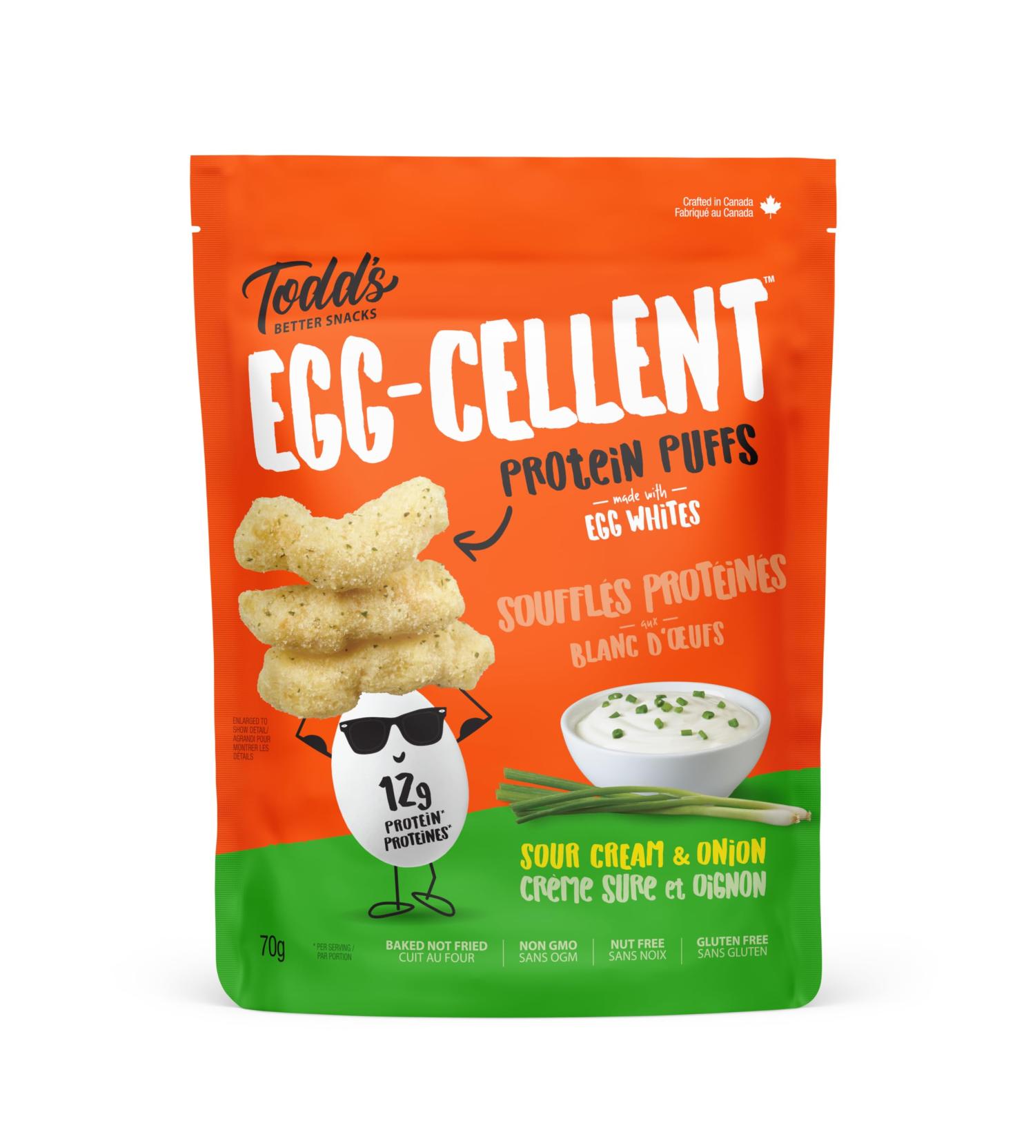 TODD'S PROTEIN CRISPS Sour Cream & Onion 70 Grams - Buy Online on GoSupps.com
