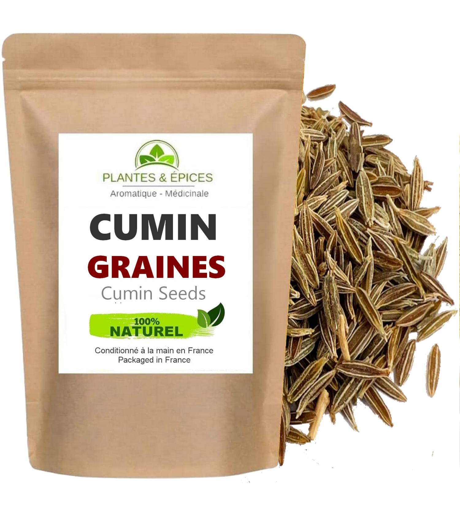 Cumin Entier en graines Naturel 250g - Sachet Fra cheur Herm tique Refermable (250g) 250 g (Lot de 1) - Buy Online on GoSupps.com