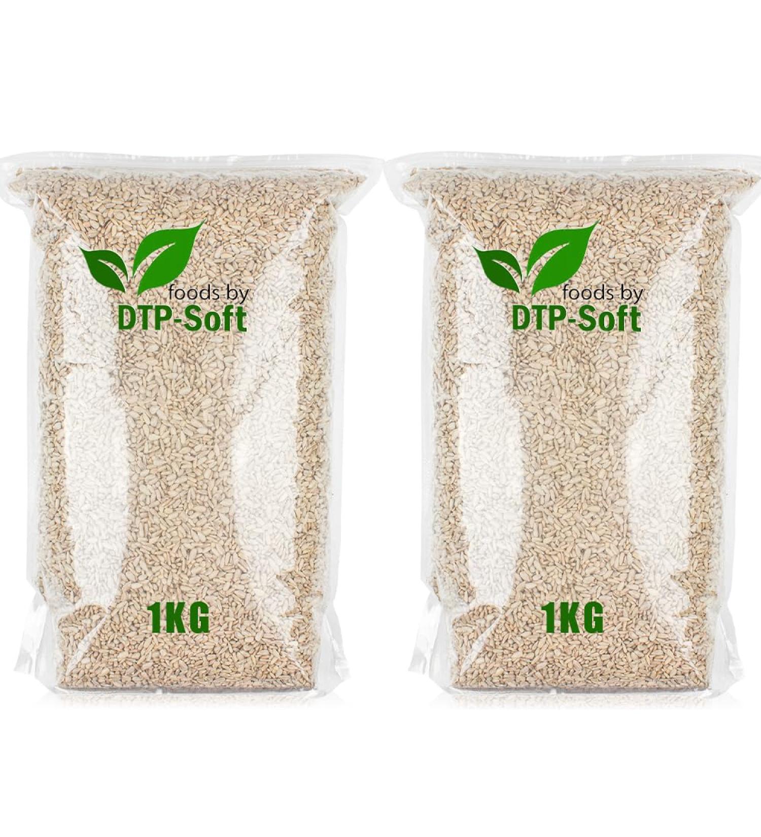 Premium 2kg Unsalted Peeled Sunflower Seeds for Human Consumption | Dypack (2 x 1kg) Food Quality eCommerce - Buy Online on GoSupps.com