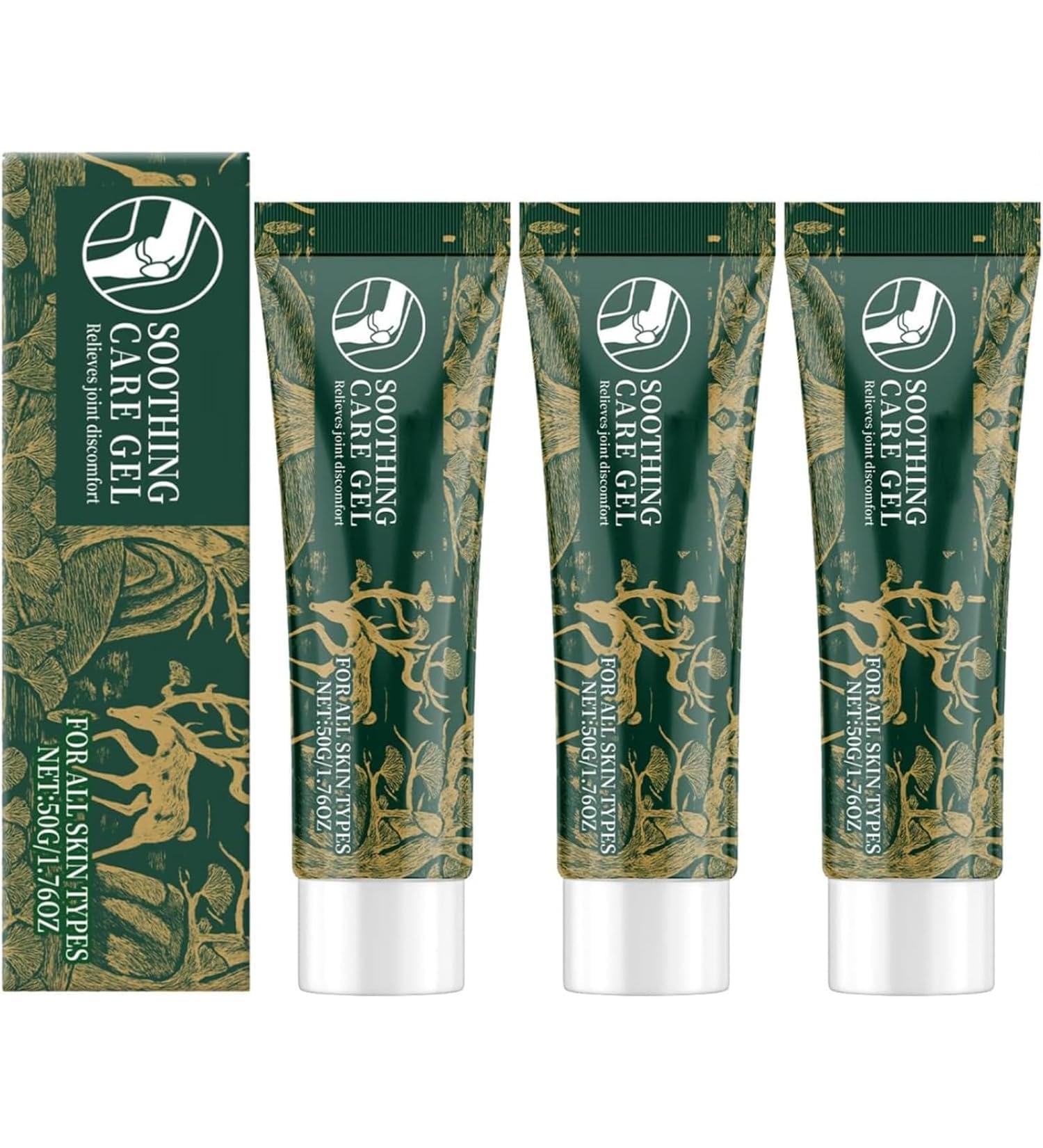 Gel de massage apaisant pour les articulations cr me nourrissante douce m lange apaisant d'herbes formule non grasse pour hommes et femmes 3pcs - Buy Online on GoSupps.com