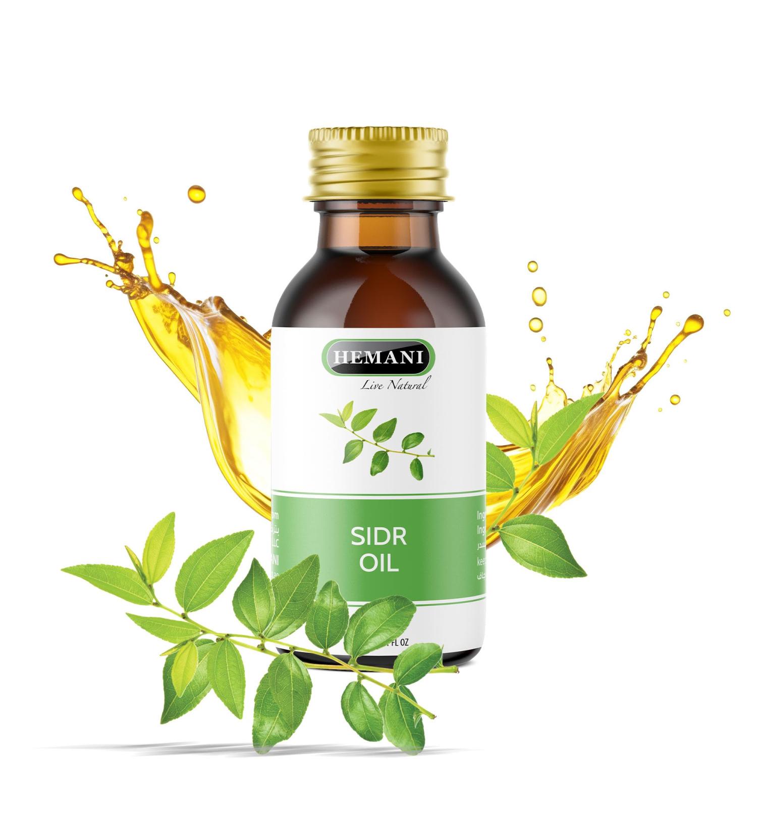 Hemani Sidr Oil 30ml - Zayt Al-Sidr - Aceite de Sidr -Sidr Tel -Sidr Ya Essential Oil - 100% Natural Halal Oil for Skin Hair & Wellness - Halal Essential Oil for Wellness and Relaxation - Buy Online on GoSupps.com