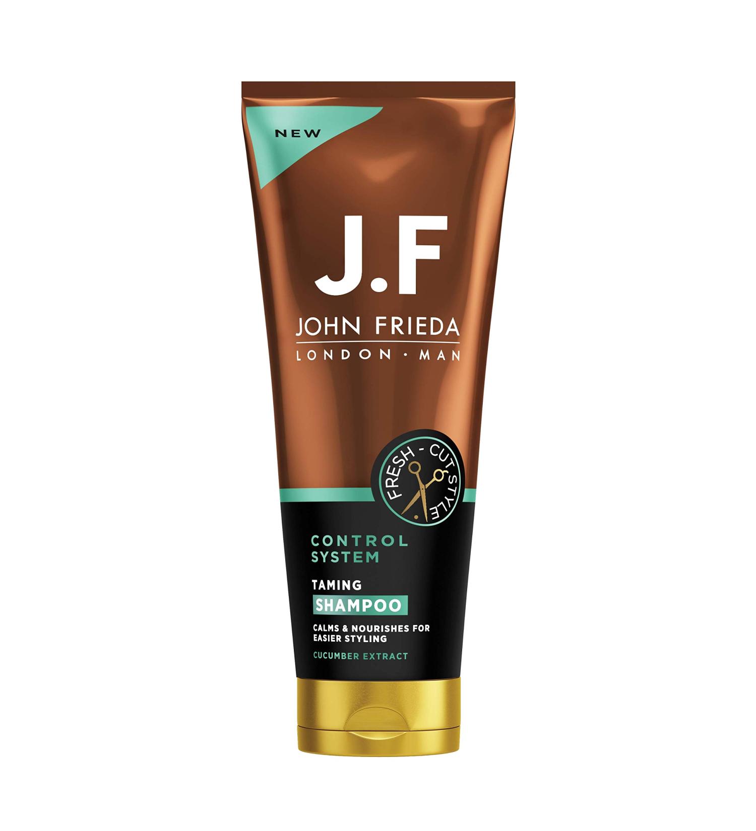 John Frieda Man JF Man Control System Taming Shampoo for Thick Unruly Hair 250 ml - Buy Online on GoSupps.com