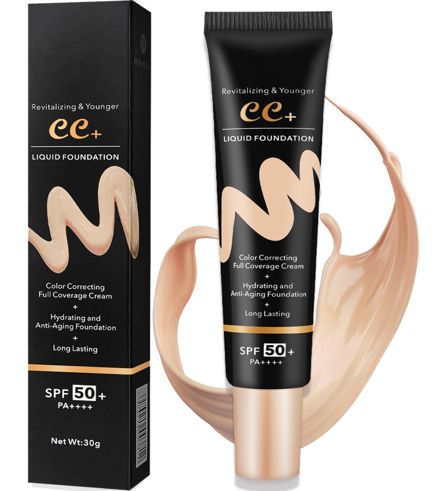 HOUSN CC Cremes liquid foundation covering imperfections sustainable nude makeup hydrating CC cream concealer antistage and antiredness semisized finish 30 g - Buy Online on GoSupps.com