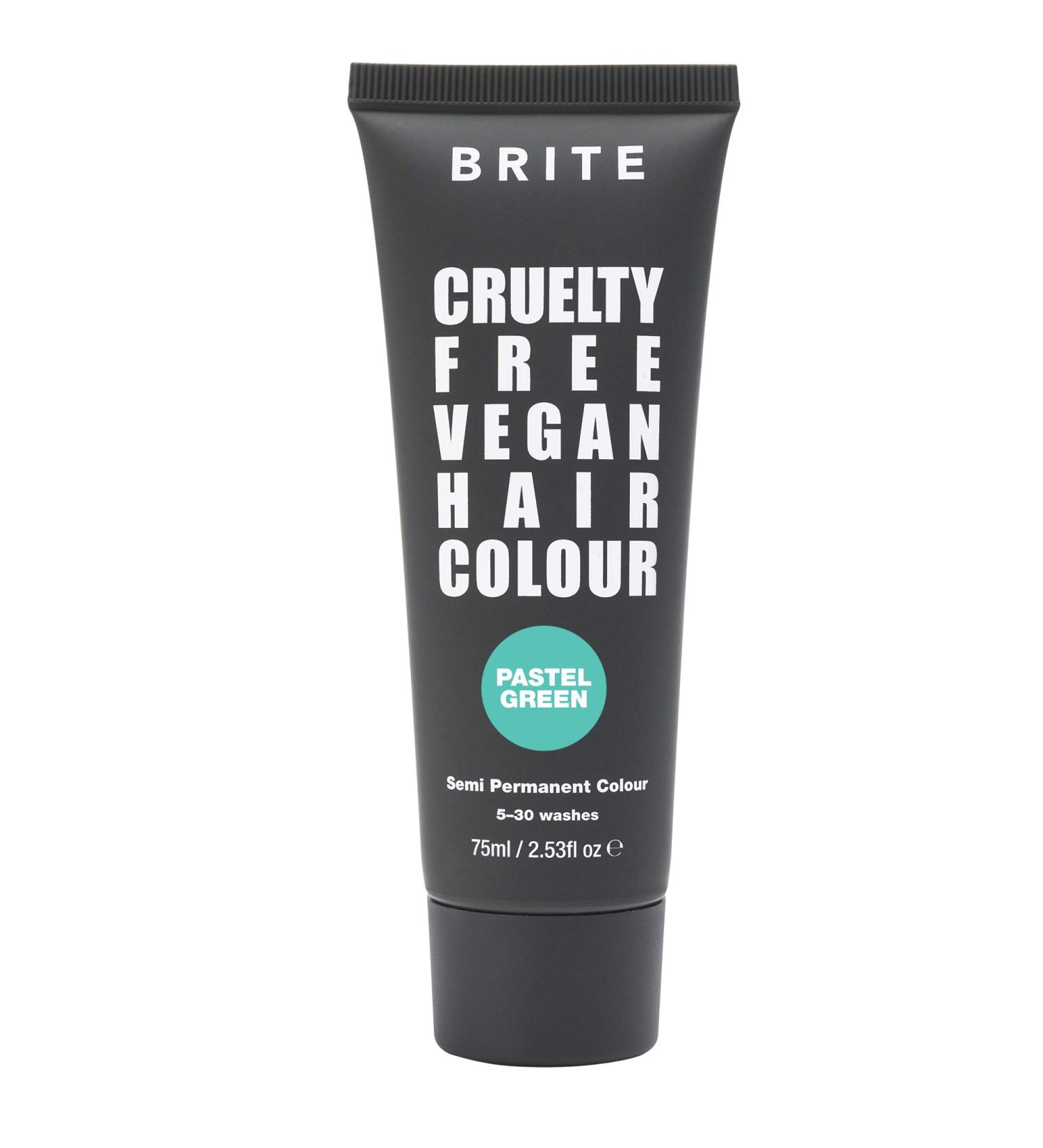 Brite Pastel Green Semi-Permanent Hair Color - Vegan & Cruelty-Free Hair Dye Lasts Up to 30 Washes | 75ml International Shipping - Buy Online on GoSupps.com