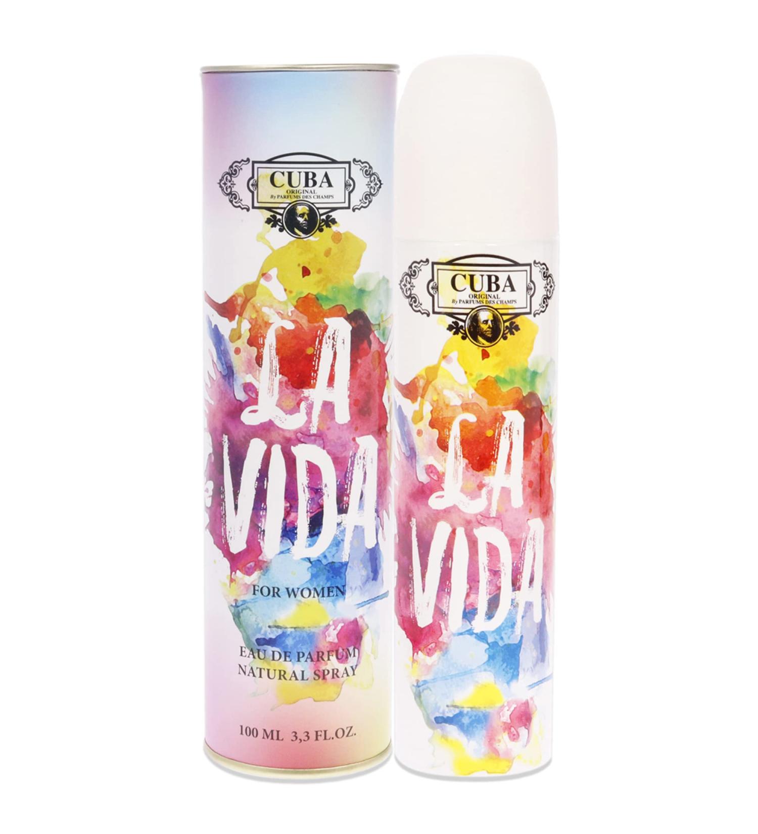 Cuba La Vida Eau De Parfum Spray | Fragrance for Women 3/3 Ounce (I0080103) Cedar Fresh Lavender Rose 3.4 Fl Oz (Pack of 1) - Buy Online on GoSupps.com