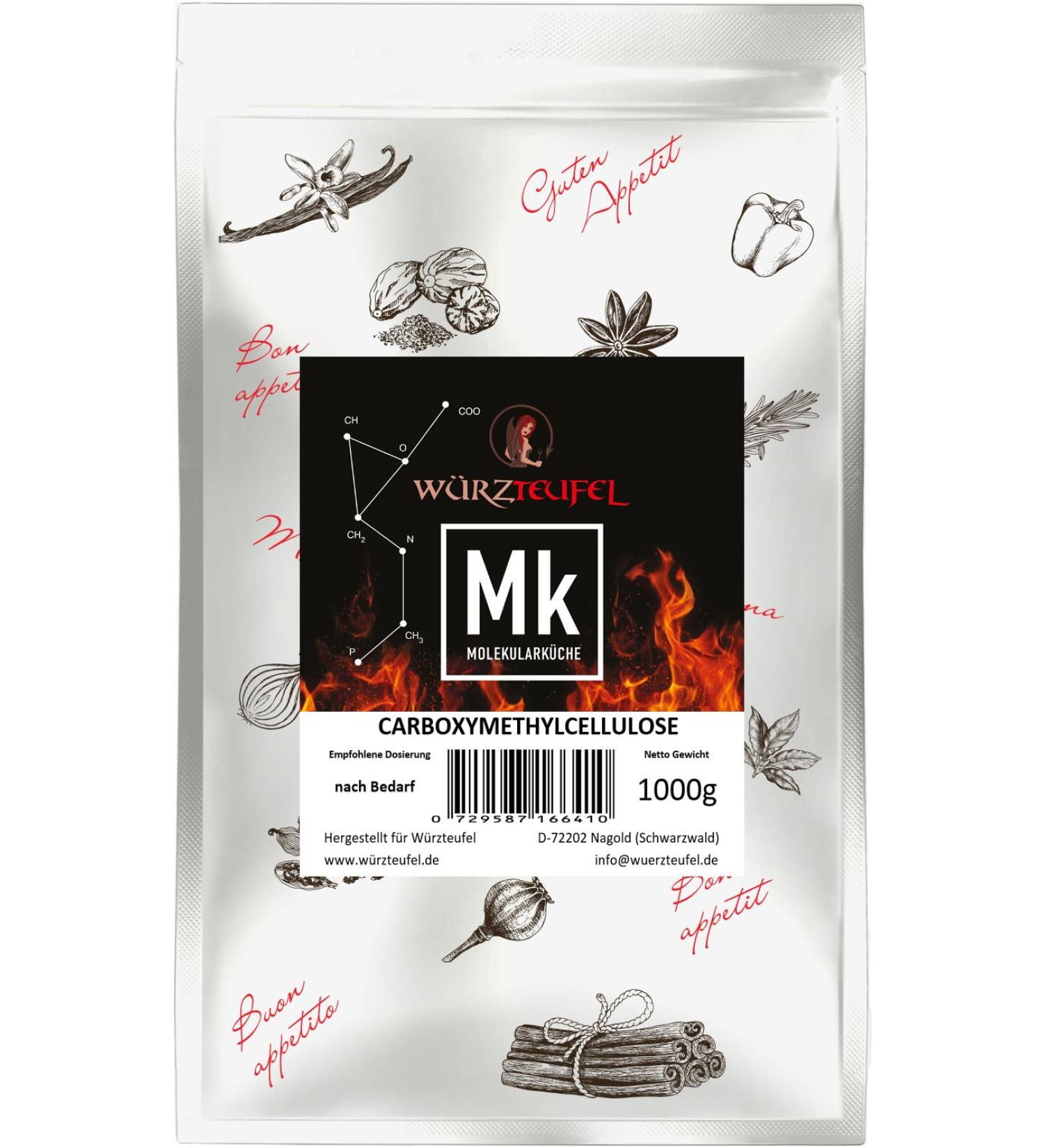 Carboxymethylcellulose (CMC) - E 466 Food Glue for Molecular Cuisine | 1000g (1KG) - International Shipping Available - Buy Online on GoSupps.com