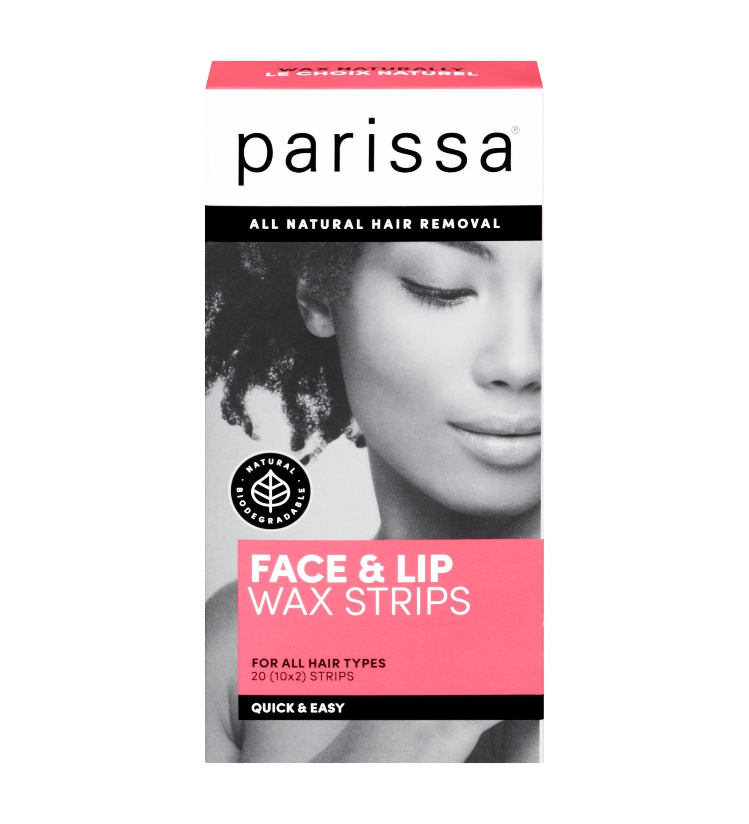 Parissa Face & Lip Wax Strips 20ct - Gentle Hair Removal Solution - Buy Online on GoSupps.com