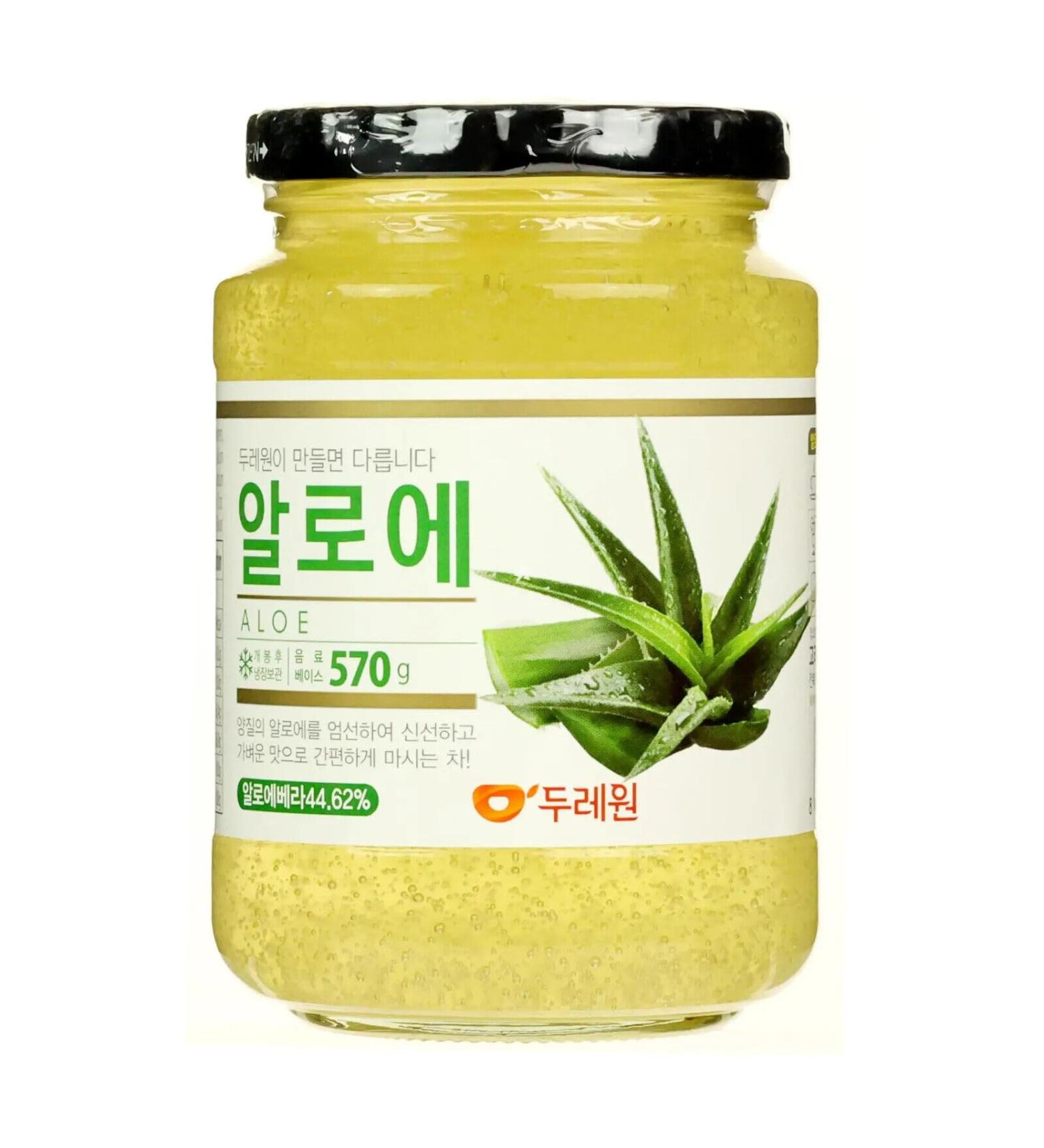 Dooraeone Korean Healthy Fruit Tea - Aloe Tea 570g - 1 Count Pack | Refreshing Aloe Tea for Immunity Boost | Natural & Delicious Flavor - Buy Online on GoSupps.com