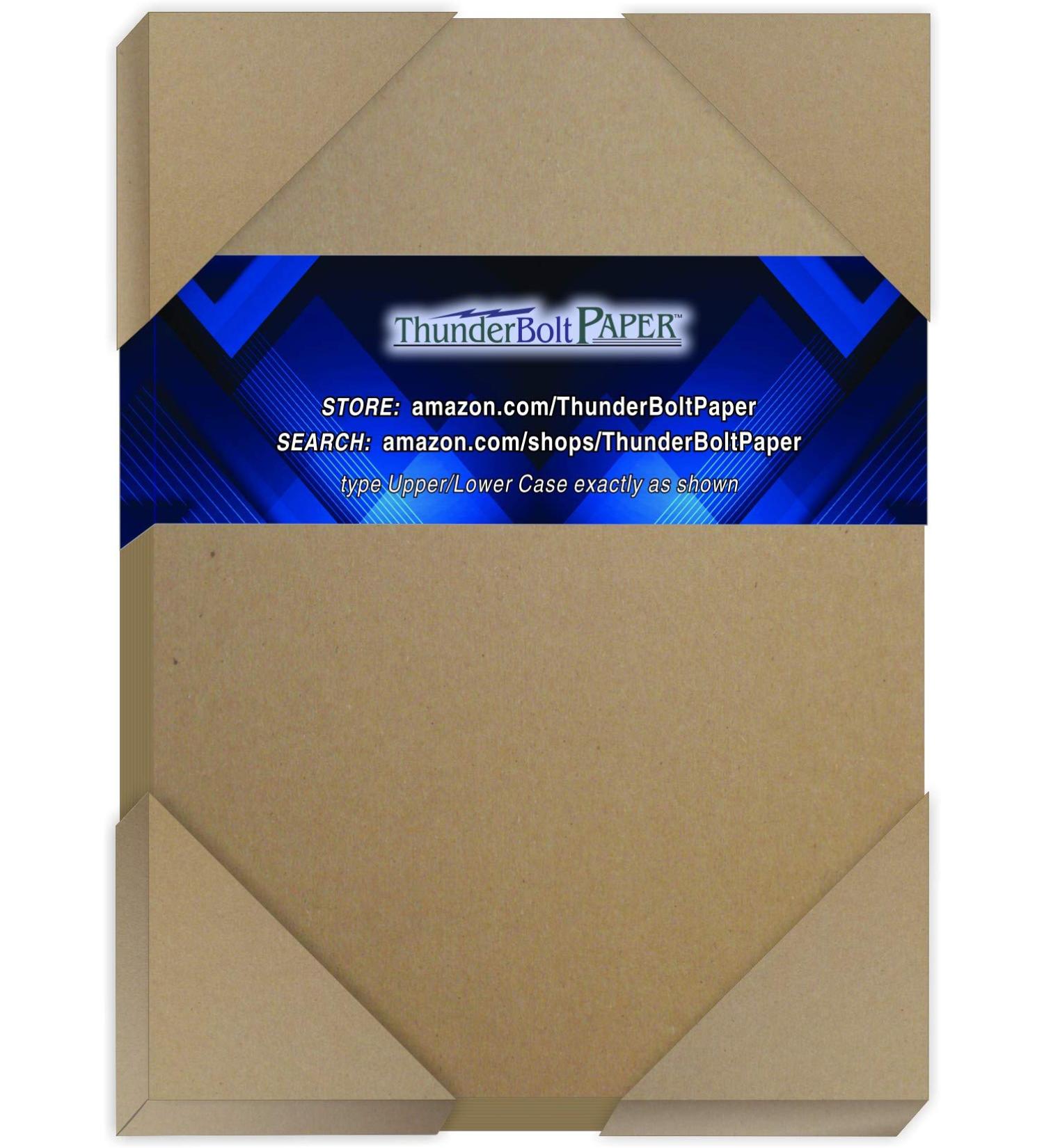 75 Sheets Chipboard 20pt 6x8 Inches | .020 Caliper Thick Craft Cardboard | Brown Kraft Paper Board - Buy Online on GoSupps.com