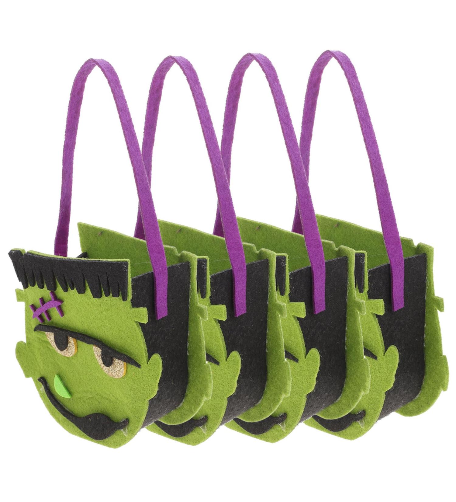 ABOOFAN 4pcs Halloween Candy Bag Decor Halloweengift Bags Adorable Cartoon Bag Child Pumpkin Portable - Buy Online on GoSupps.com