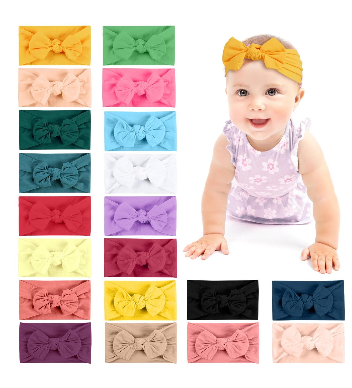 Aolso Baby Girl Headbands 20pcs - Newborn to Toddler Hair Accessories Set - Buy Online on GoSupps.com