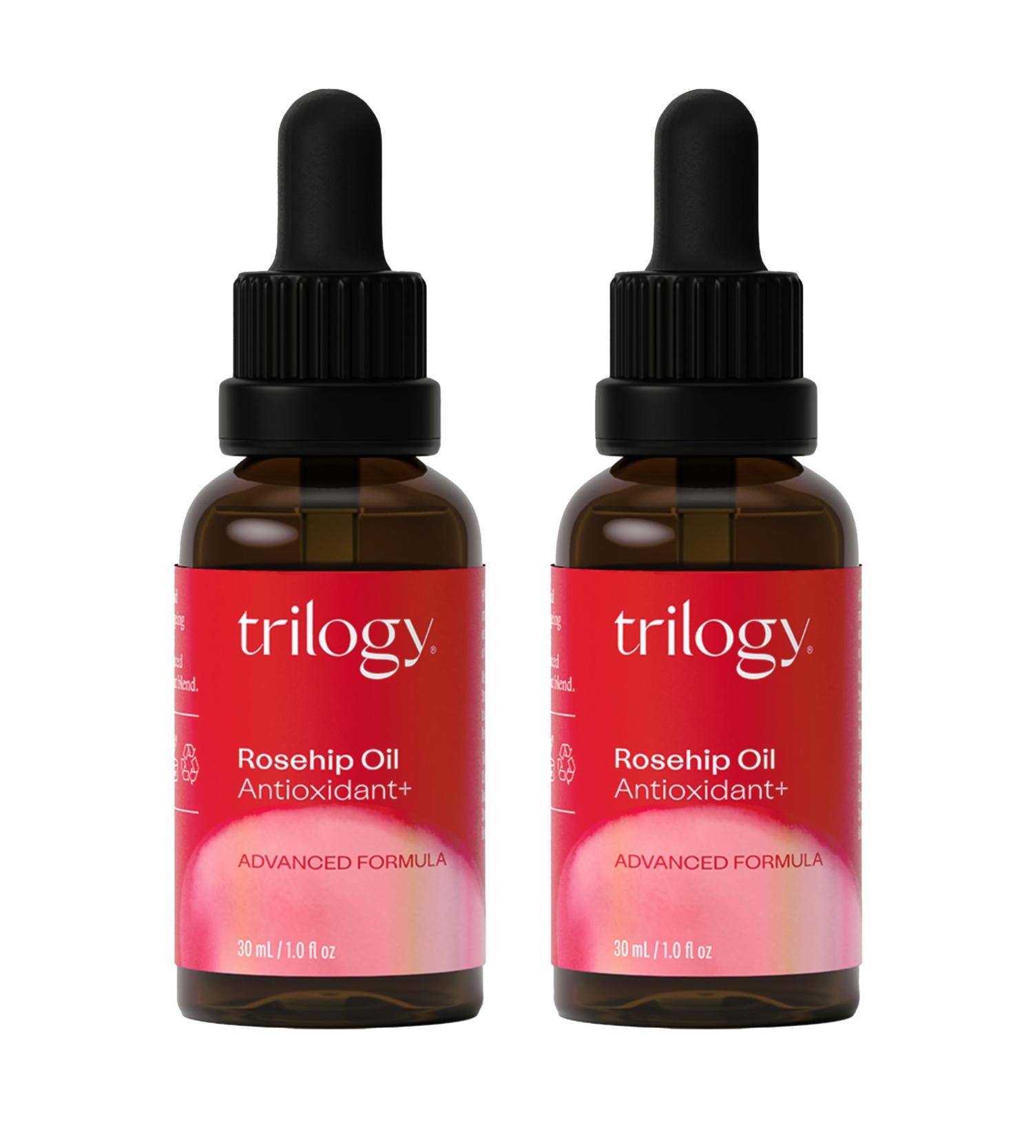 Trilogy Rosehip Oil Antioxidant - Organic Beauty Oil for All Skin Types - Improve Fine Lines & Wrinkles - 2-Pack - Buy Online on GoSupps.com