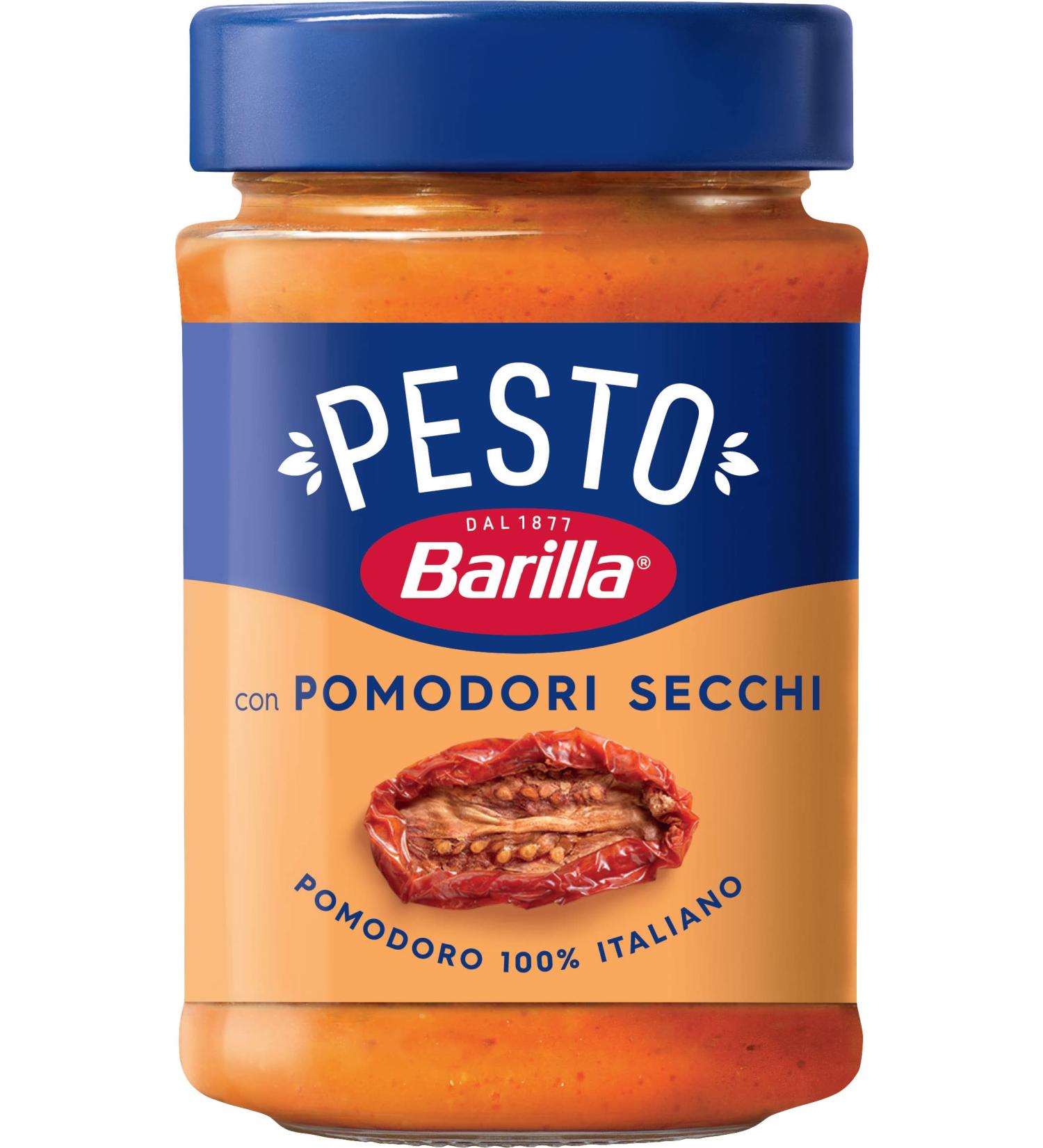Barilla Pesto Pomodori Secchi 12 x 200g | Gluten-Free Red Pesto Sauce with Sun-Dried Tomatoes | Vegetarian Italian Pasta Sauce - Buy Online on GoSupps.com
