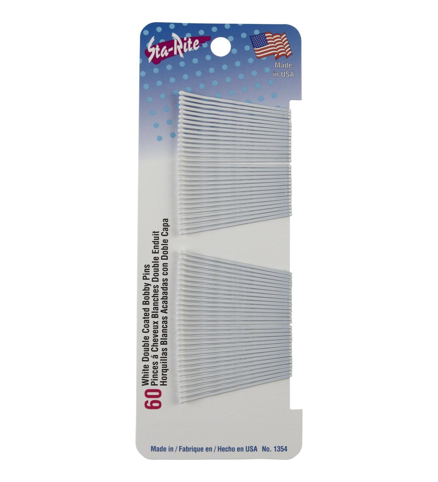 Sta-Rite White Bobby Pins - 60 count 60 Count (Pack of 1)