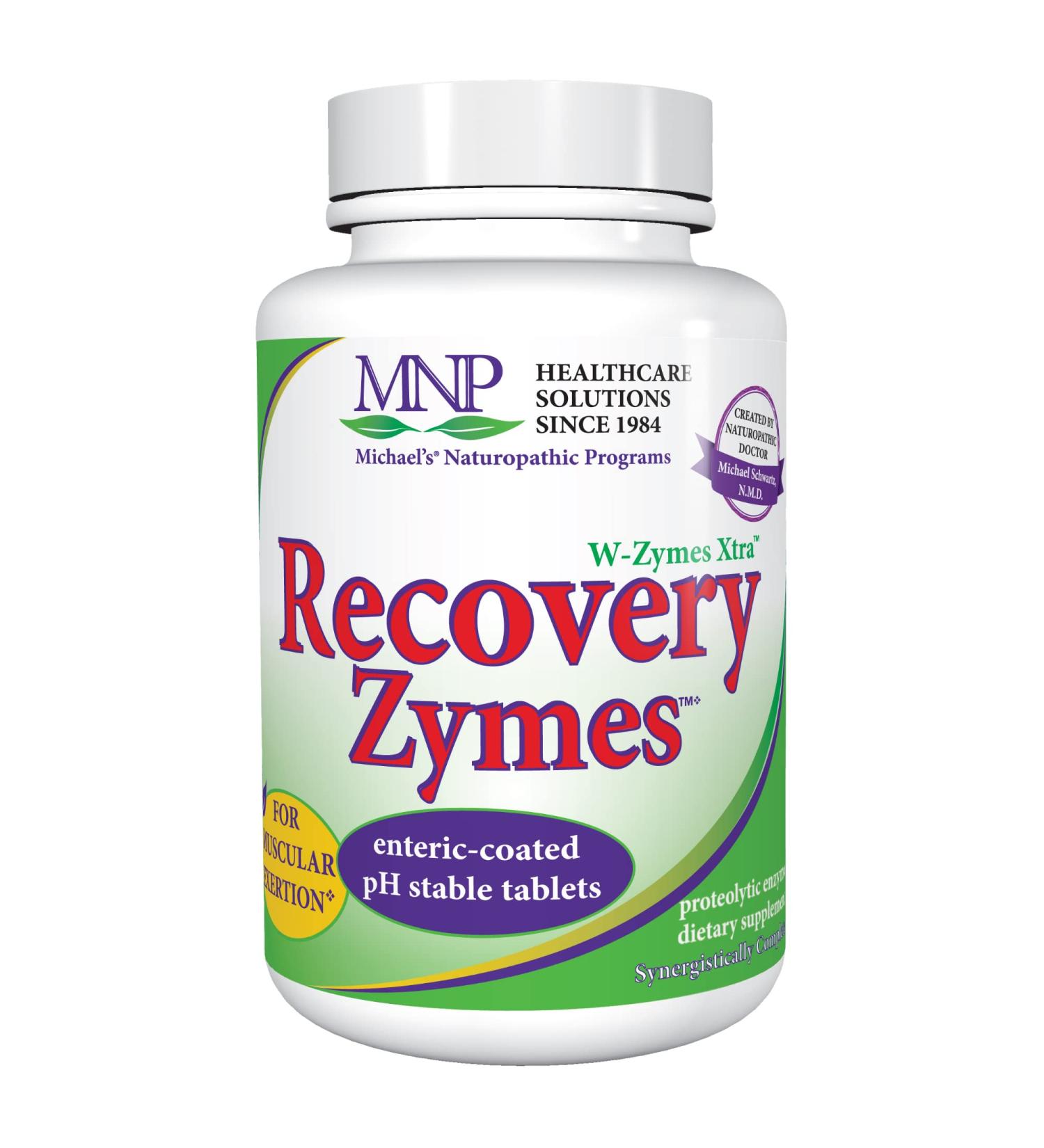 Michael's Naturopathic W-Zymes Xtra Recovery - 180 Enteric-Coated Tablets for Digestive Health - Buy Online on GoSupps.com