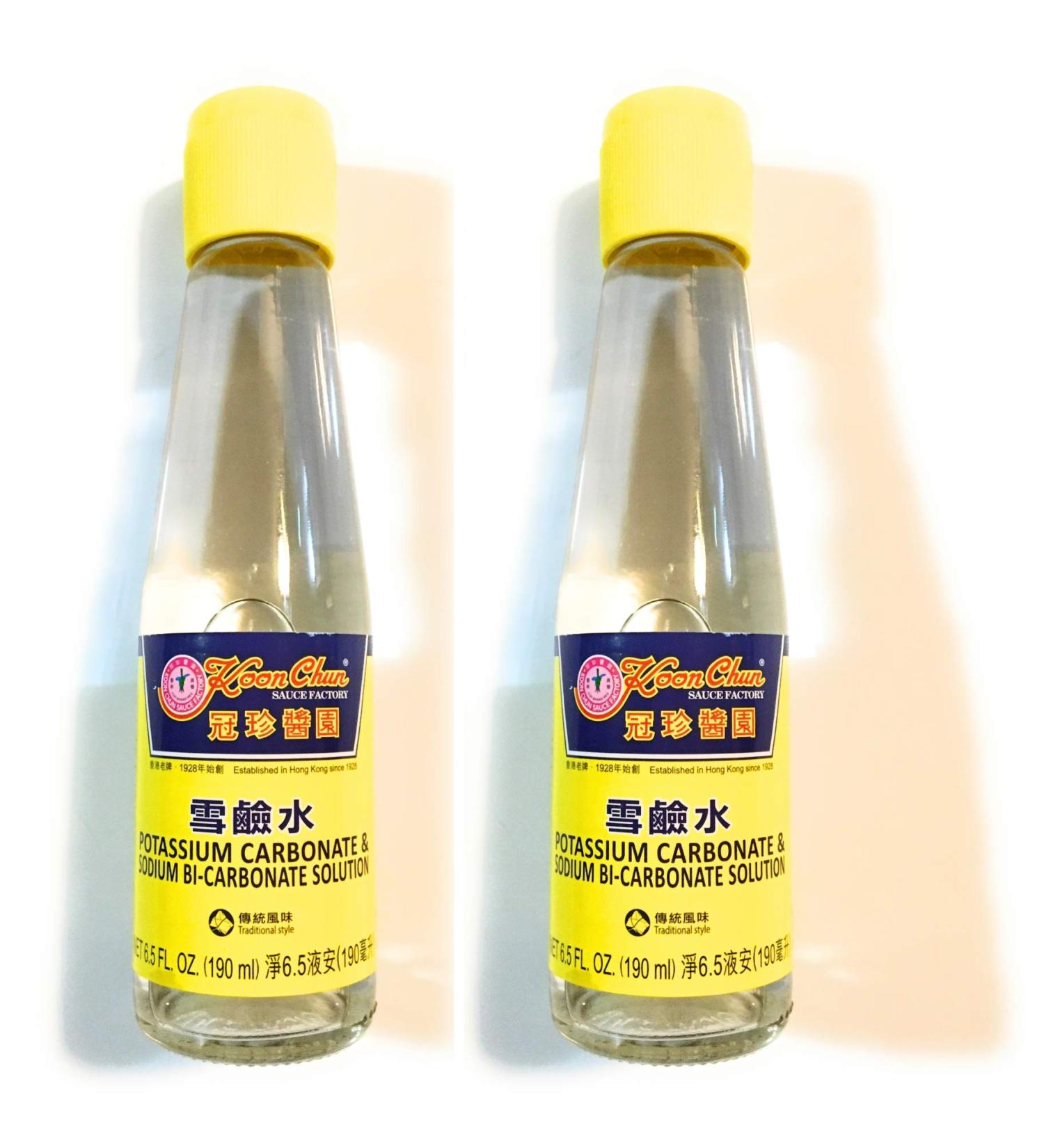 Koon Chun Potassium Carbonate & Sodium Bi-Carbonate Solution 8.5 Oz (2 Pack) - Premium Alkaline Solution - Buy Online on GoSupps.com