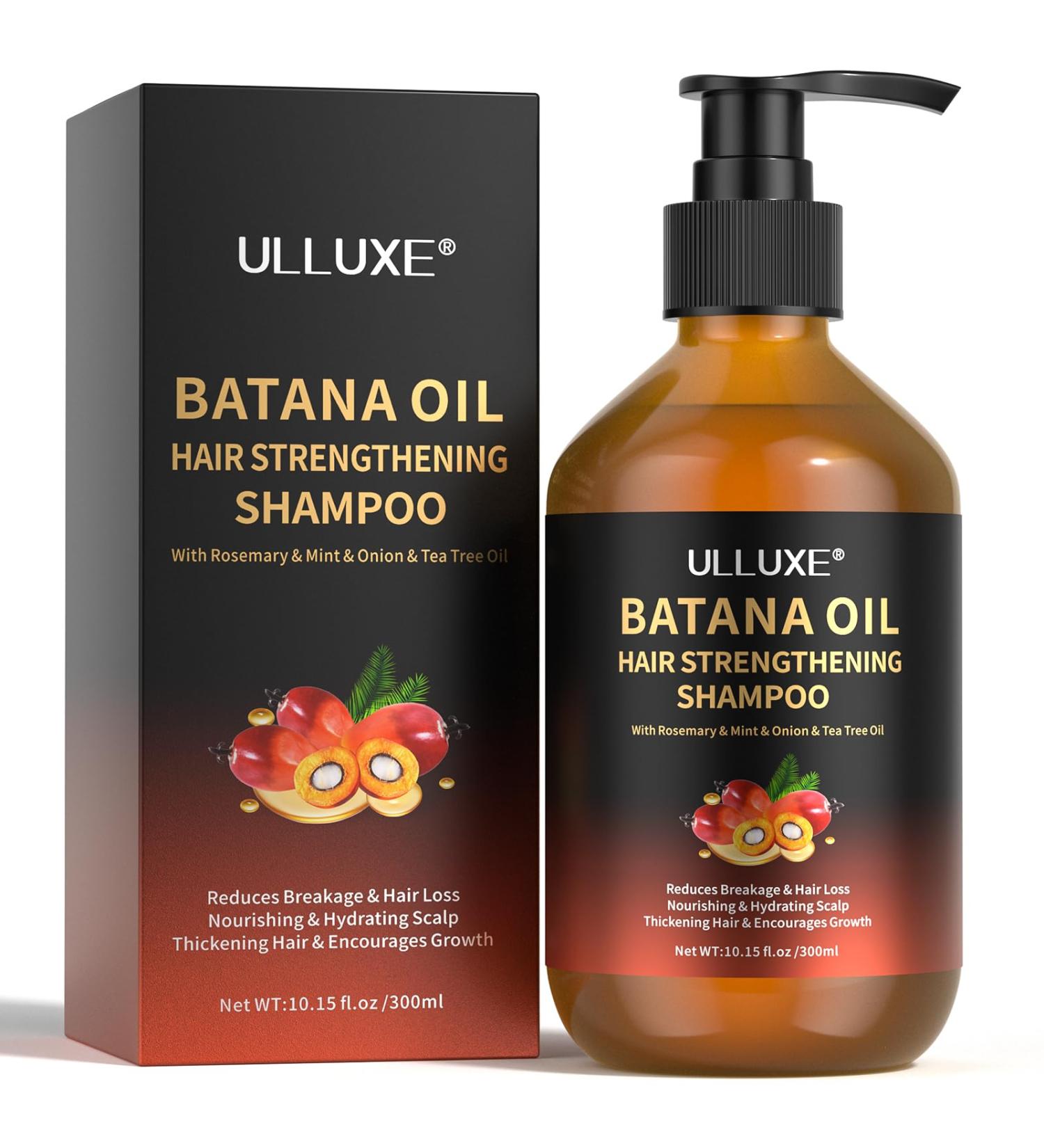 ulluxe Batana Oil Shampoo Batana Oil Hair Growth Shampoo Strengthening and regenerating formula for men and women with thinning hair or hair loss Moisturizing and soothing - Buy Online on GoSupps.com