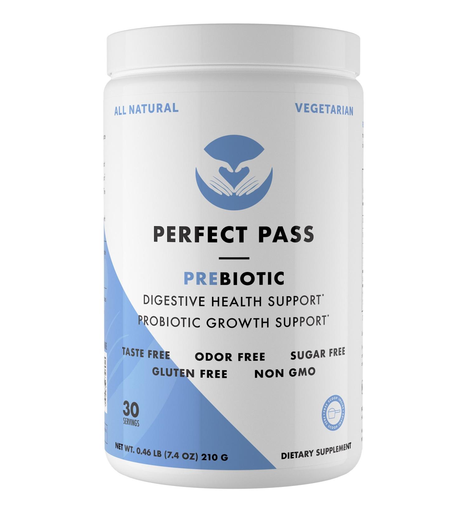 Prebiotic PHGG 210g Powder - Natural Gluten Free Non GMO, Certified Kosher & Vegetarian - Buy Online on GoSupps.com