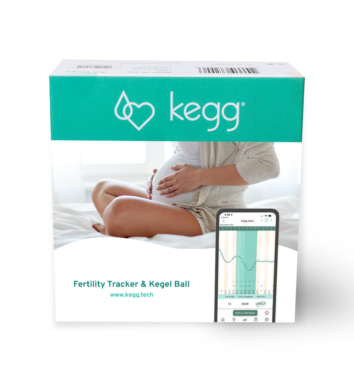 Kegg Fertility Tracker + Free App | 12-Month Pregnancy Guarantee | Predicts Fertile Window | Strengthen Pelvic Floor | No Recurring Costs - Buy Online on GoSupps.com