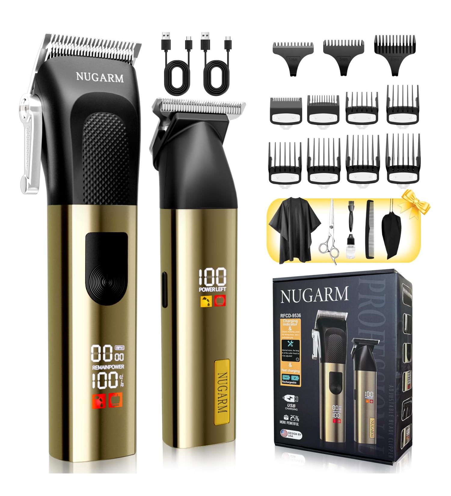 Grehge r Clippers for Men - Hair Cutting Kit Beard Trimmer & T-Blade Trimmer Combo Zero Gap- Barber Clipper Set Gifts for Men Cordless LED Display - Buy Online on GoSupps.com