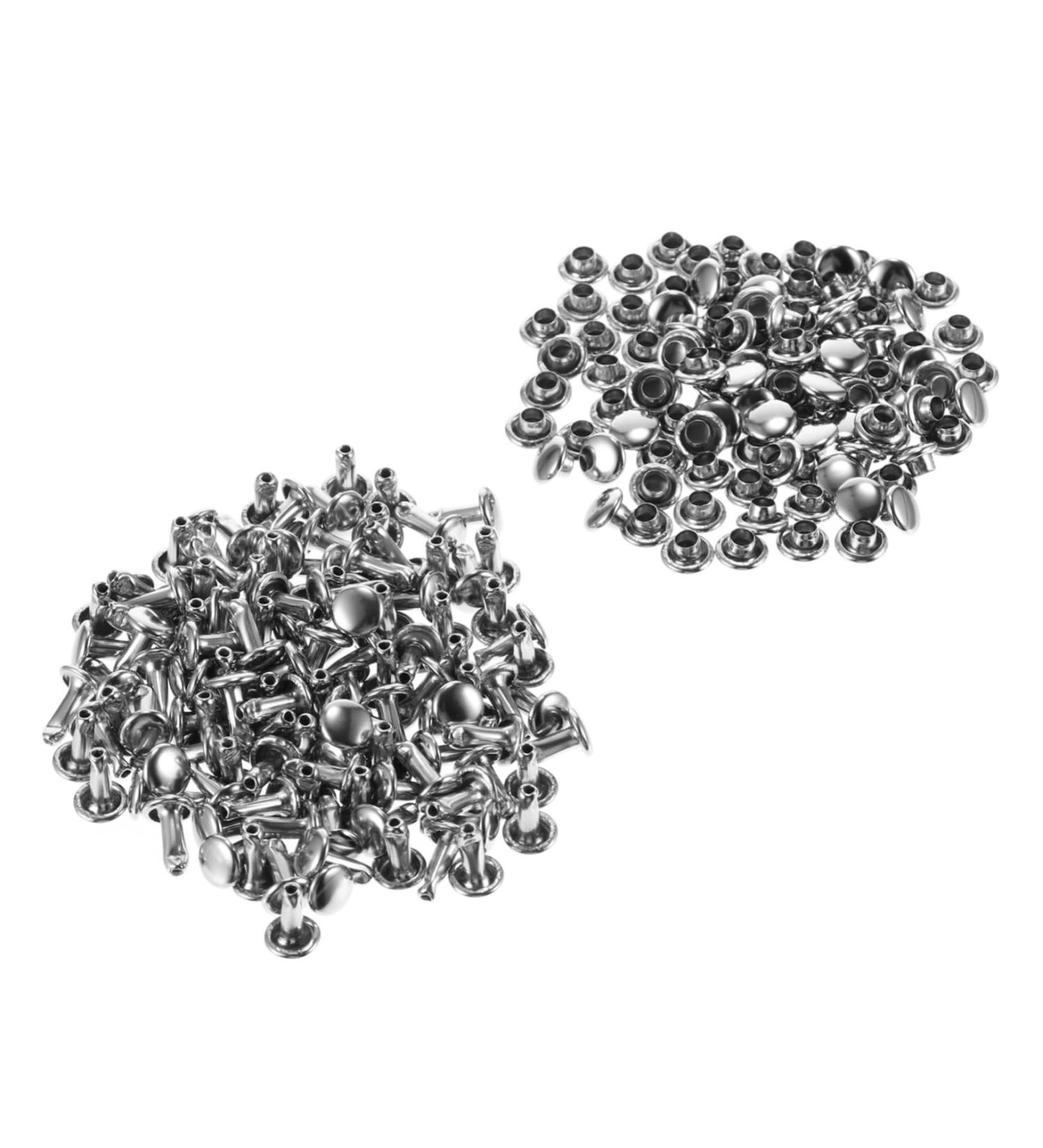 STOBOK Punk Jacket 100 Sets Flat Rivet Vintage Decor Leather Crafts Repair Rivet Flower Beads Rivets for DIY Bags Claws - Buy Online on GoSupps.com