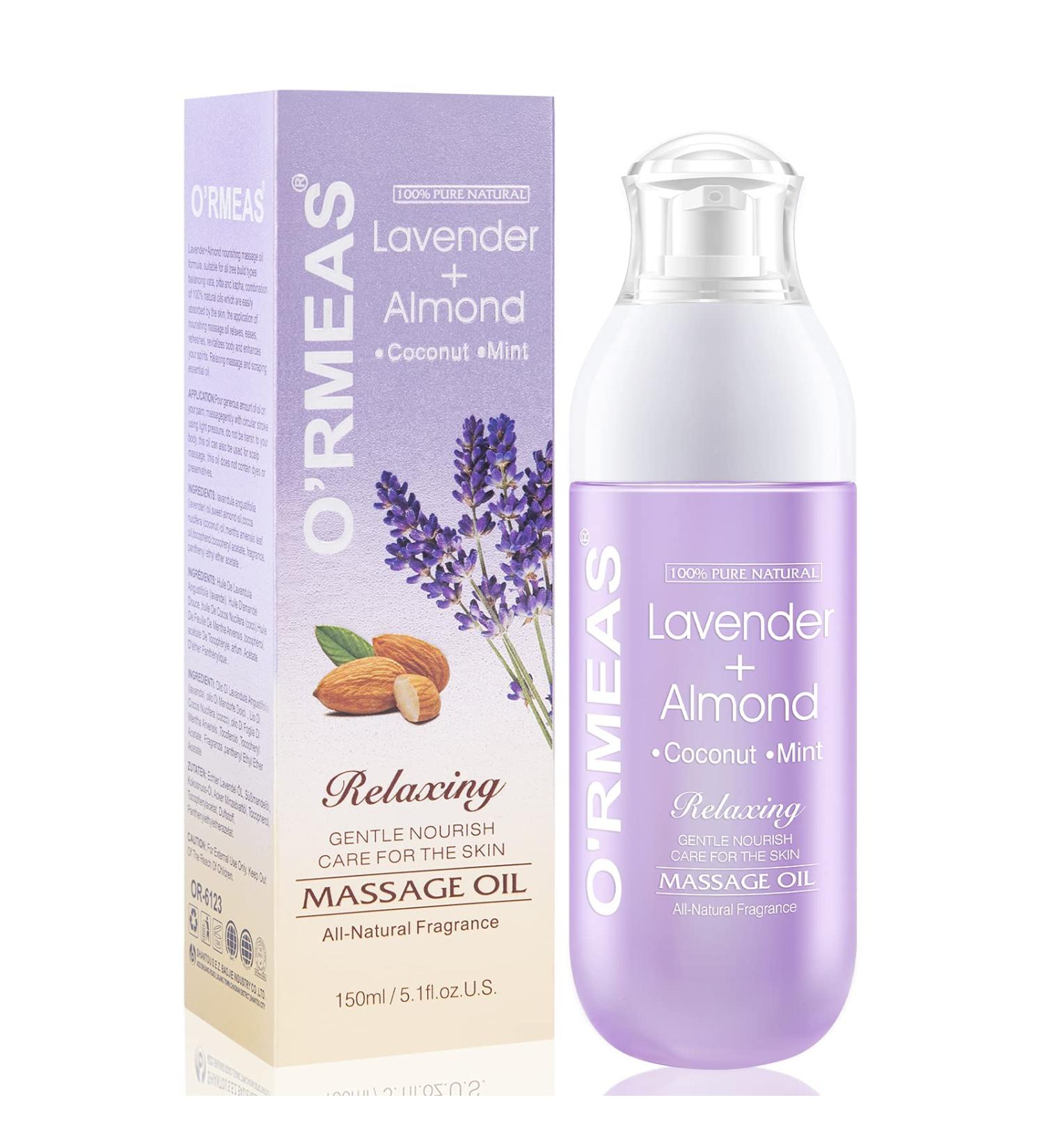 Massage Oil For Warming Relaxing Joint Pain Relief Sensual Massage Oil Lavender Almond Peppermint And Coconut Massage Oils For Massage Therapy Moisturizing Body Oil For Men And Women 5.1 Fl.Oz - Buy Online on GoSupps.com
