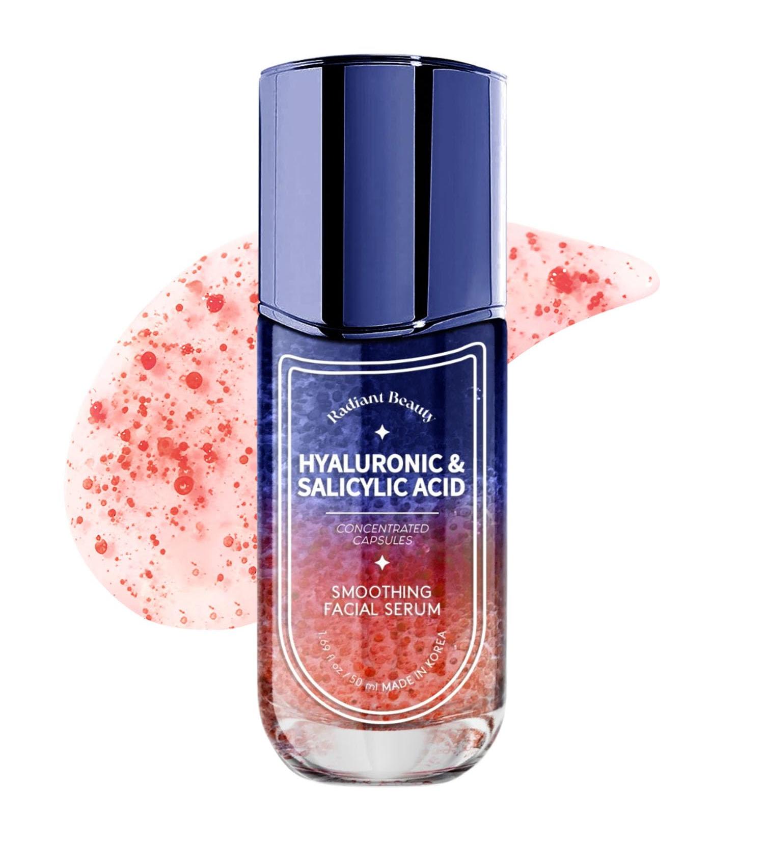 Hyaluronic & Salicylic Acid Facial Serum - Deep Hydration & Cleansing - Reduces Congested Pores & Wrinkles - Made in Korea - 50mL - Buy Online on GoSupps.com